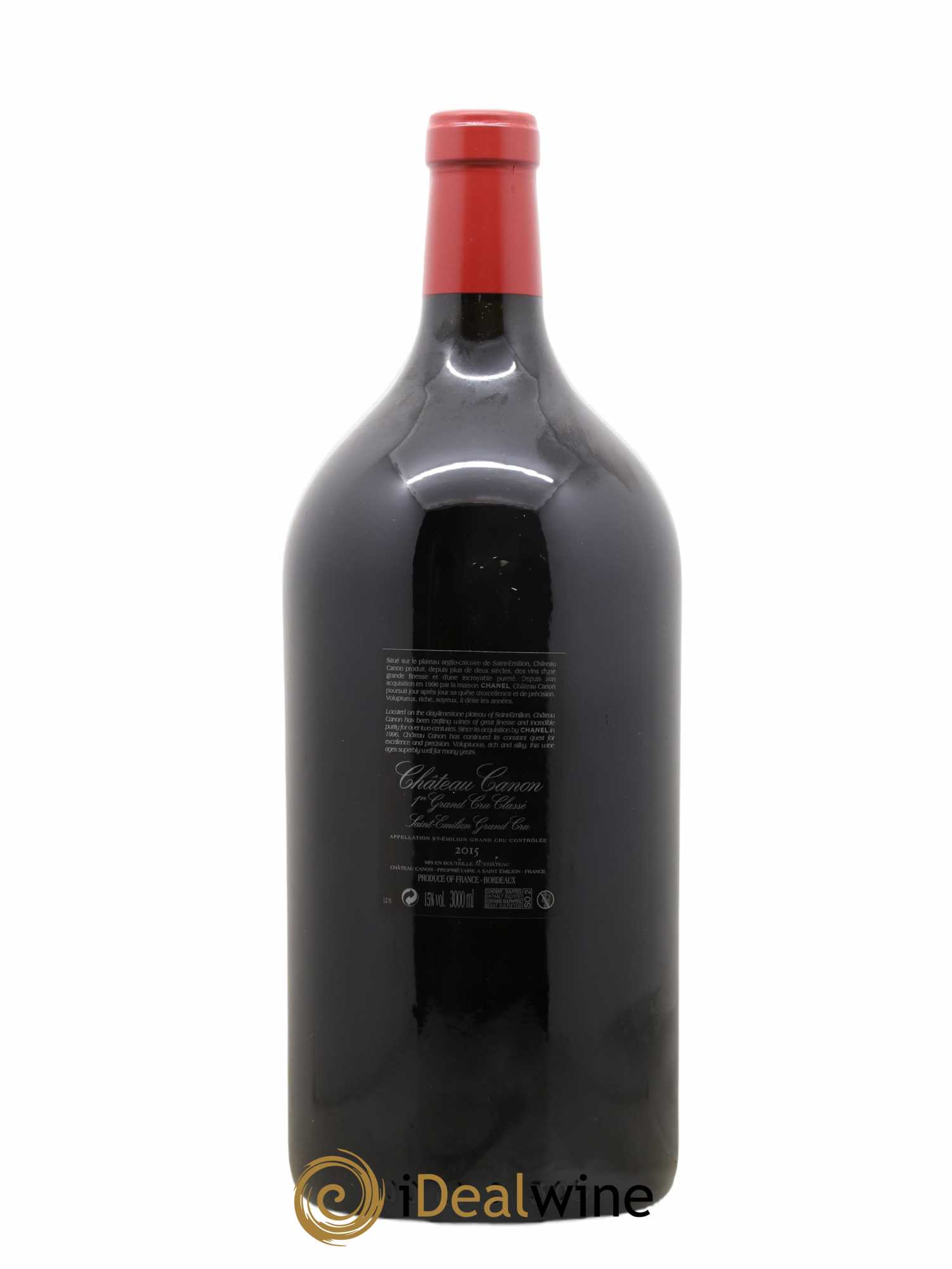 Château Canon 1er Grand Cru Classé B 2015 - Lot de 1 double magnum - 1