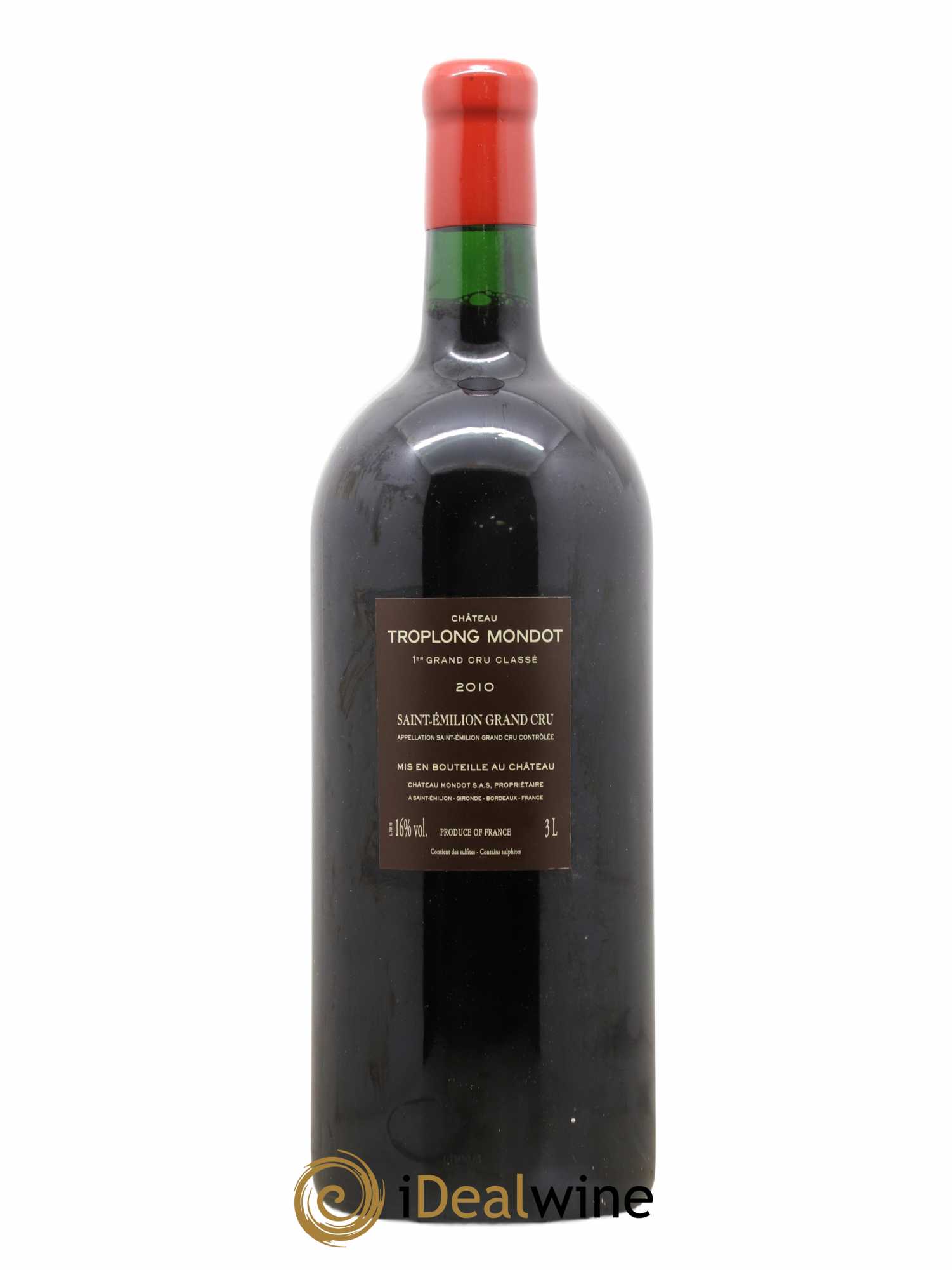 Château Troplong Mondot 1er Grand Cru Classé B 2010 - Lot de 1 double magnum - 1