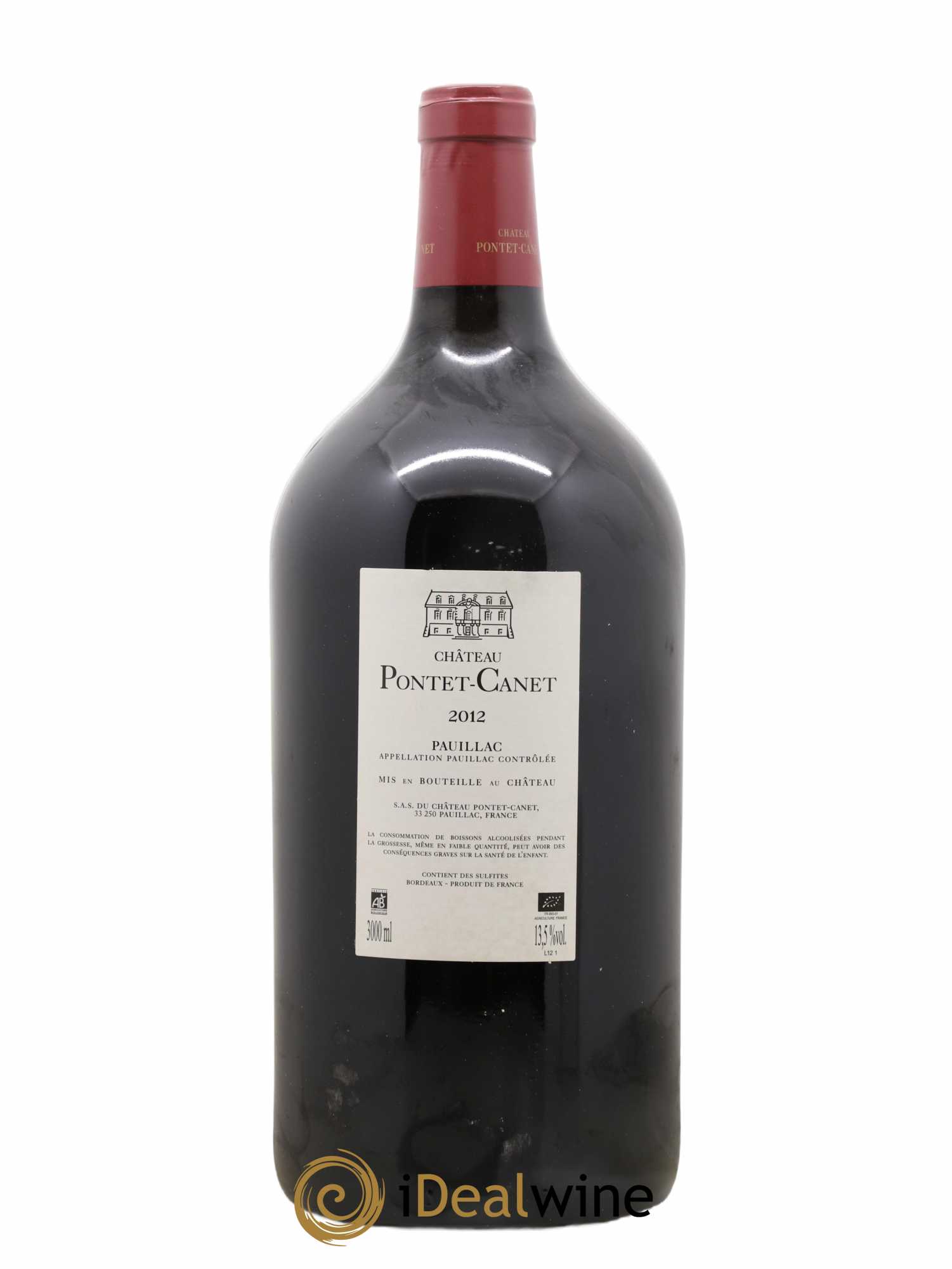 Château Pontet Canet 5ème Grand Cru Classé 2012 - Lot de 1 double magnum - 1