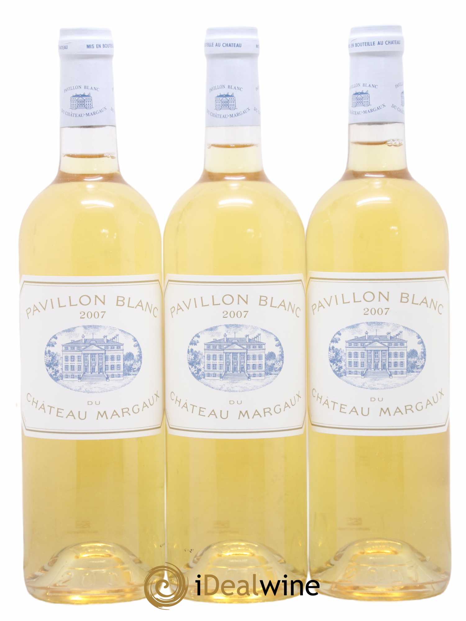 Pavillon Blanc du Château Margaux 2007 - Lot de 3 bouteilles - 0