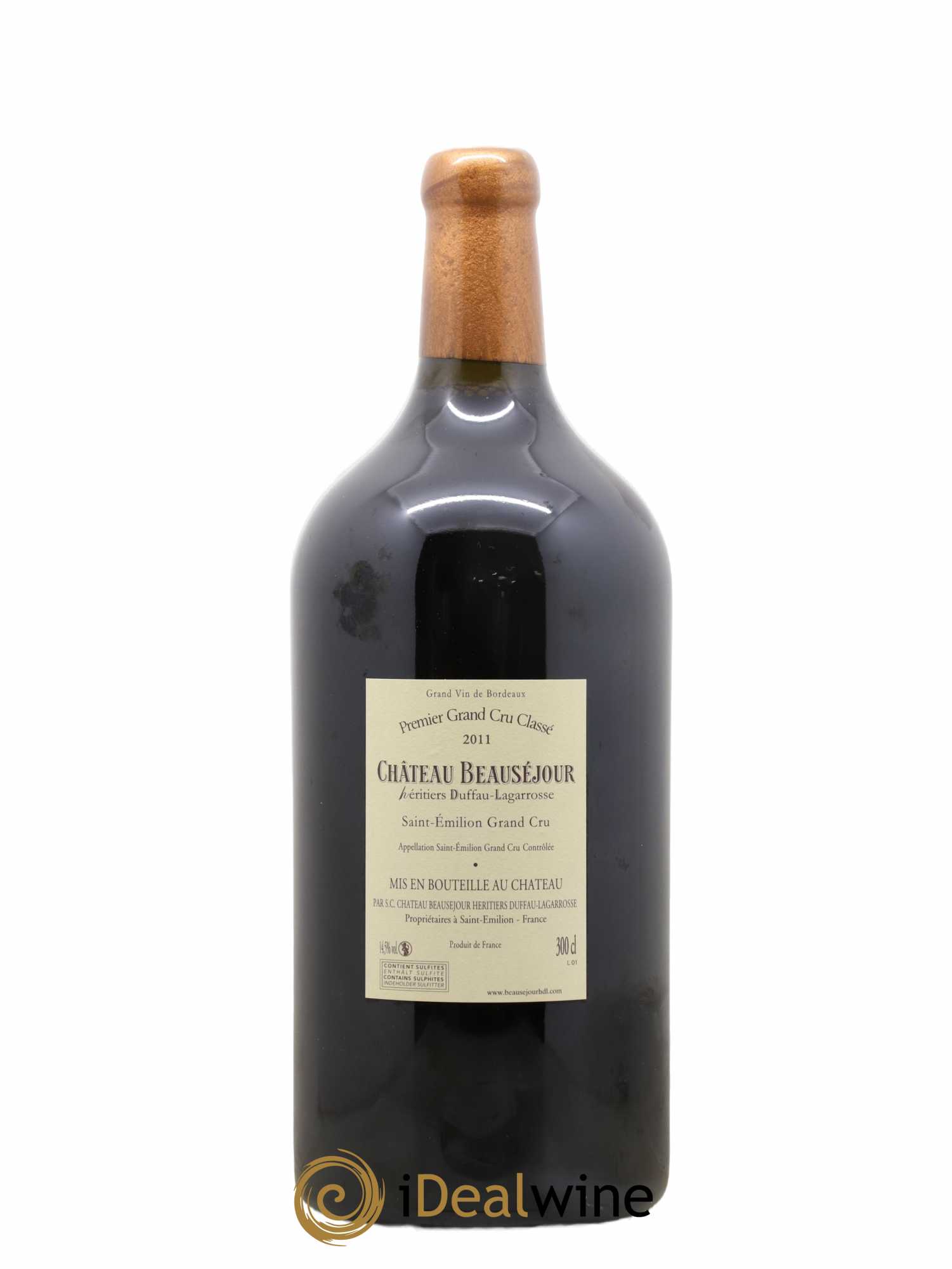 Château Beauséjour (Duffau-Lagarrosse) 1er Grand Cru Classé B 2011 - Lot of 1 double magnum - 1