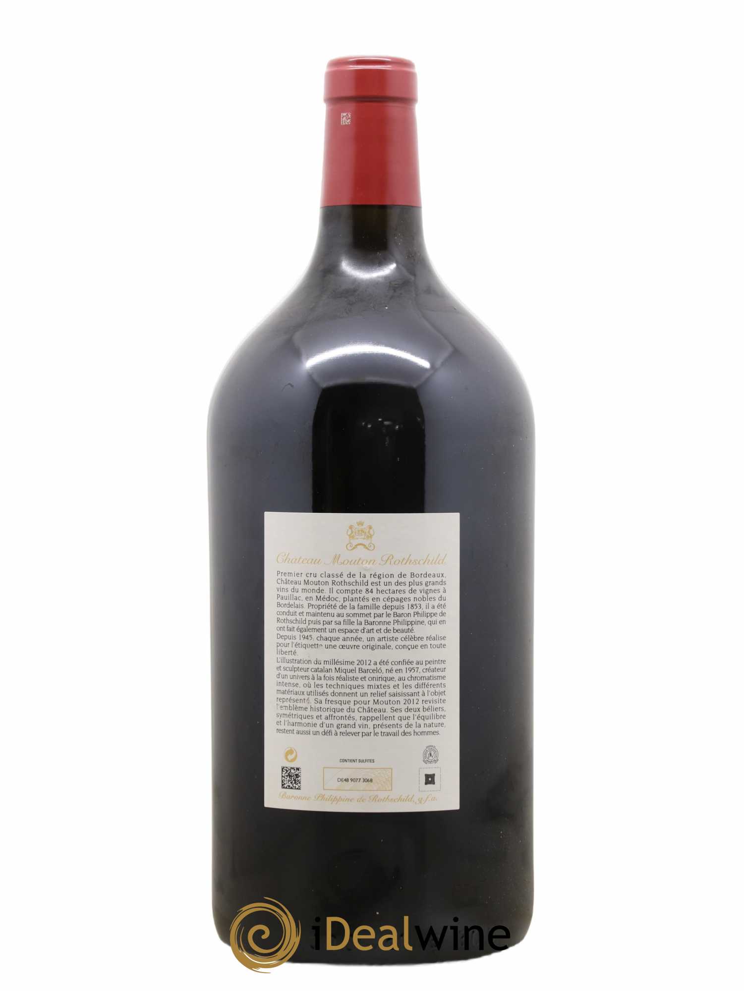 Château Mouton Rothschild 1er Grand Cru Classé 2012 - Lot de 1 double magnum - 1