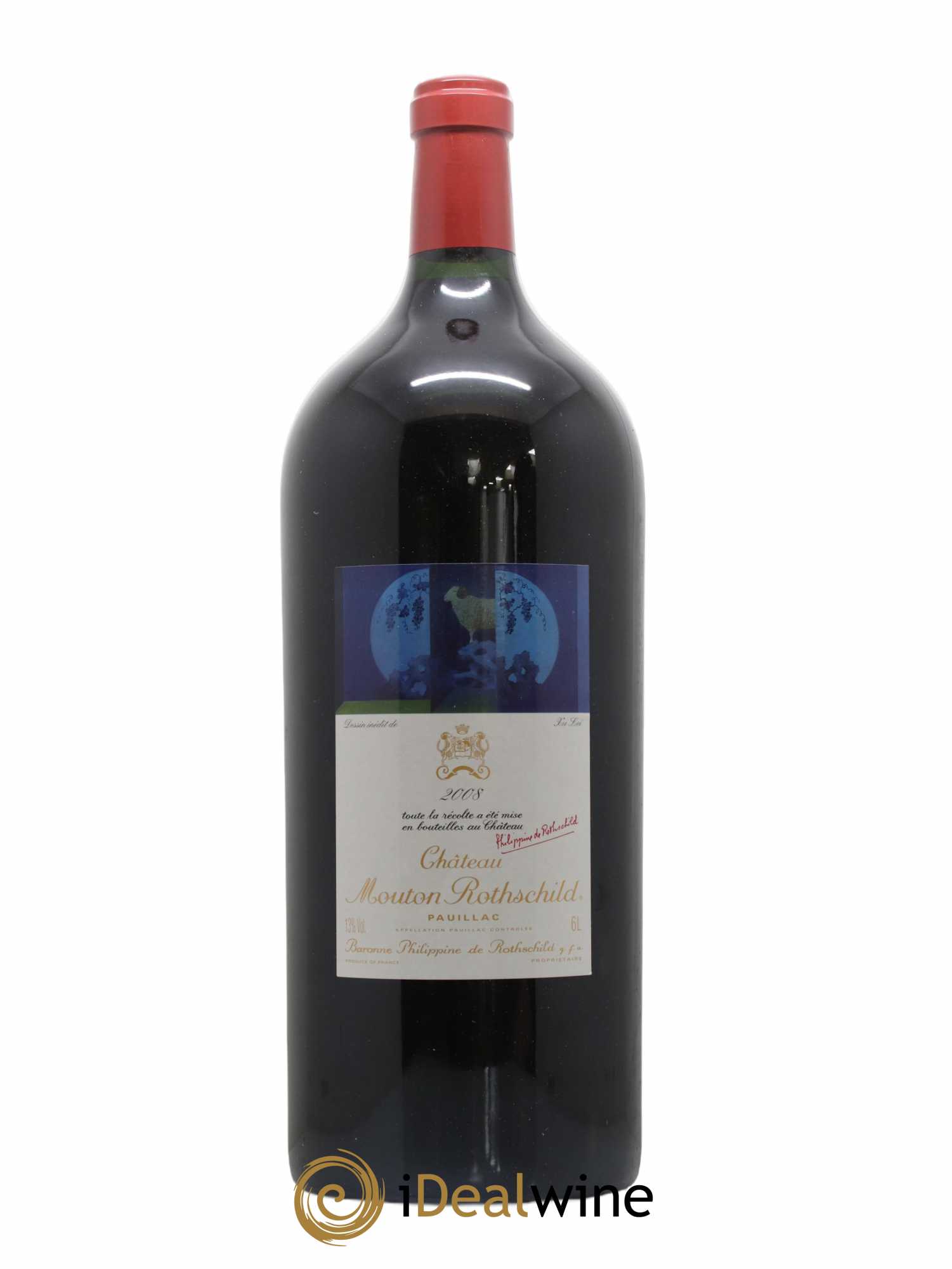Château Mouton Rothschild 1er Grand Cru Classé 2008 - Lot de 1 impériale - 0