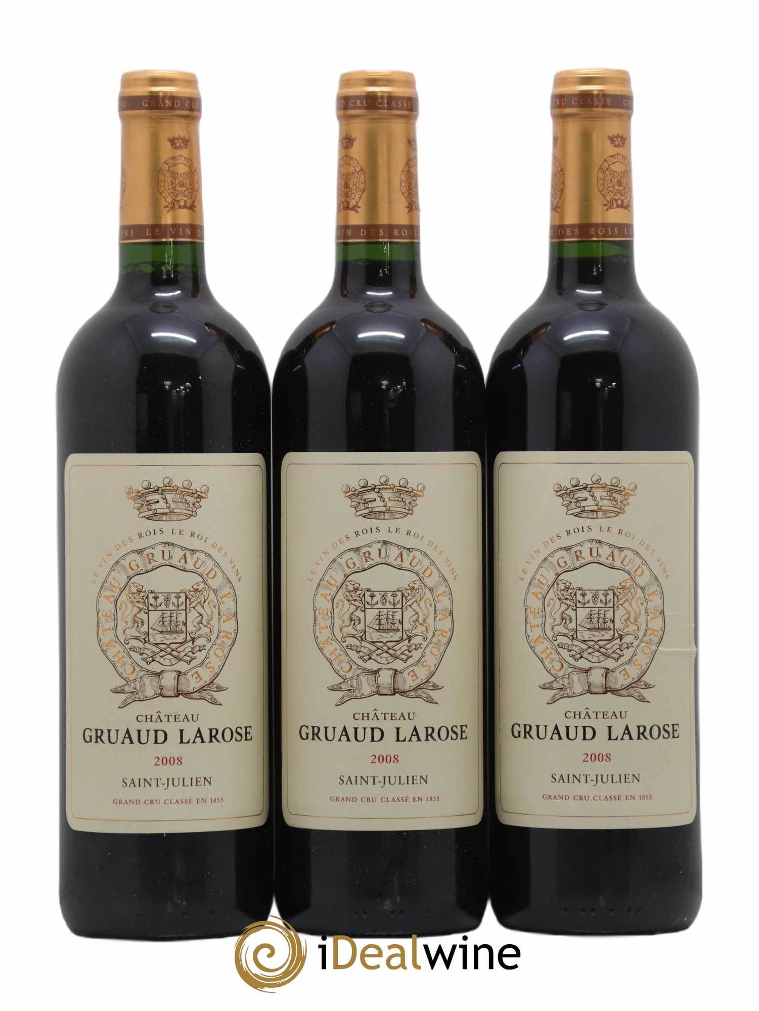 Château Gruaud Larose 2ème Grand Cru Classé 2008 - Lot de 3 bouteilles - 0