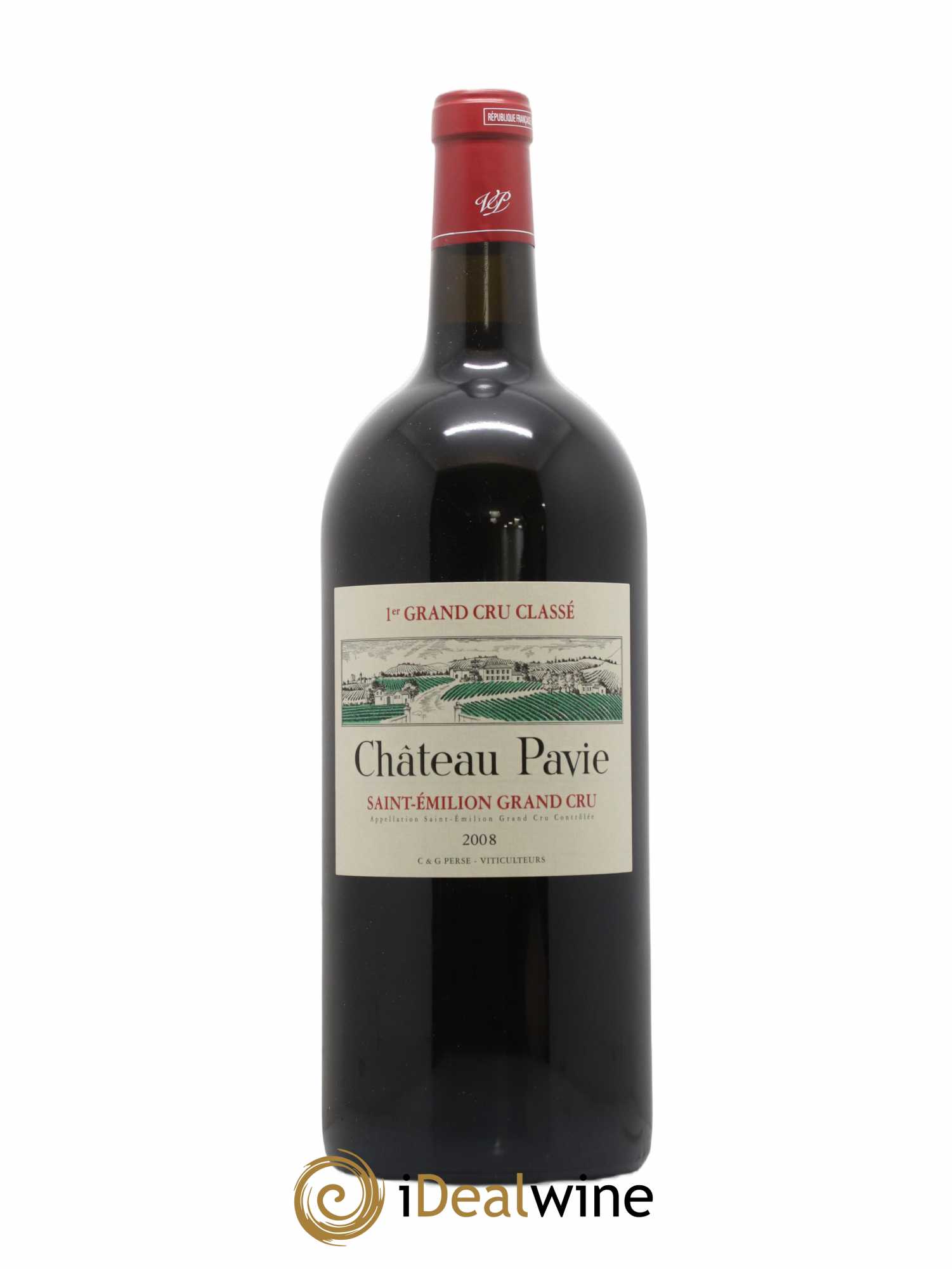 Château Pavie 1er Grand Cru Classé A 2008 - Lot de 1 double magnum - 0