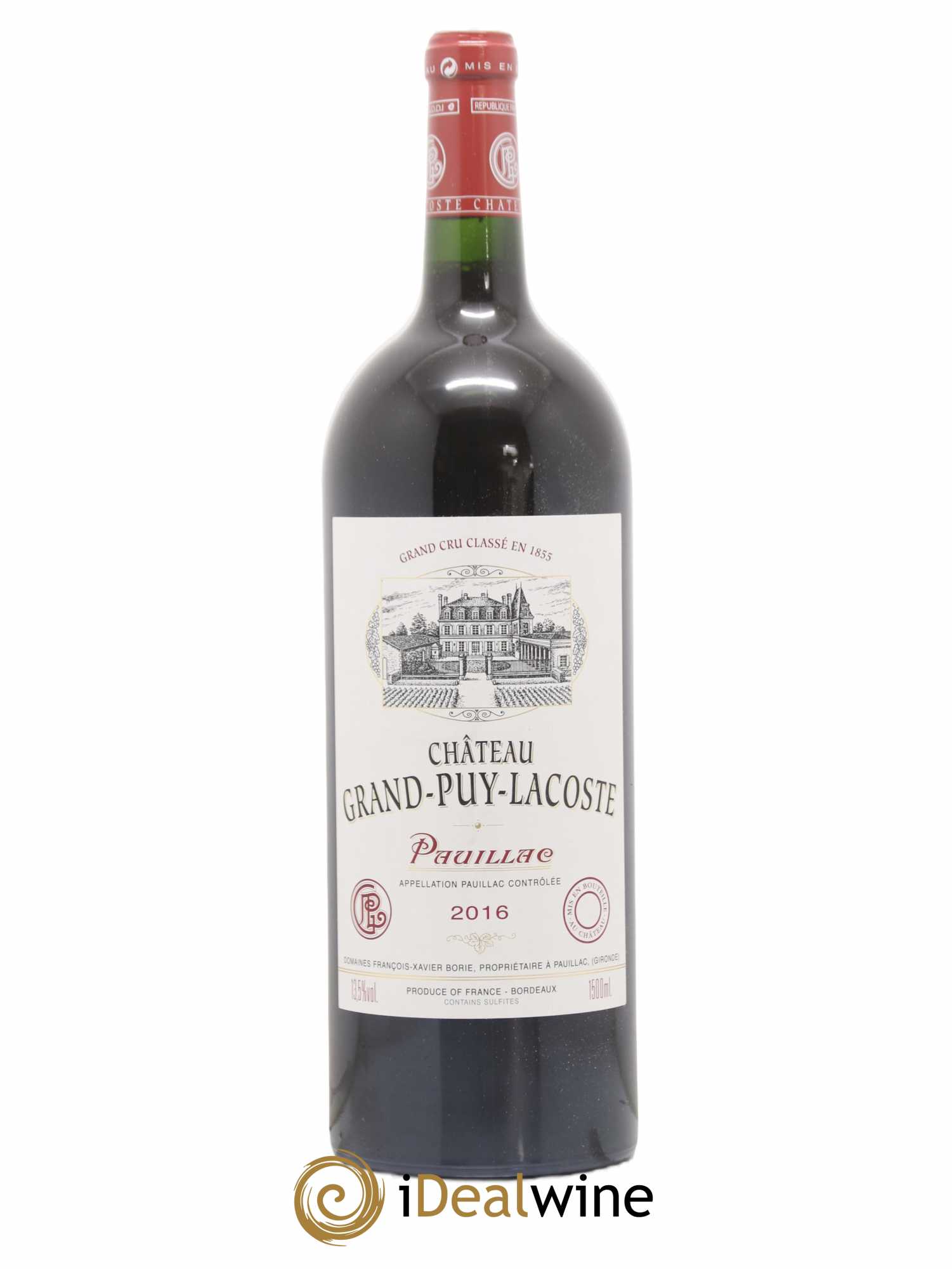 Château Grand Puy Lacoste 5ème Grand Cru Classé 2016 - Lot de 1 magnum - 0
