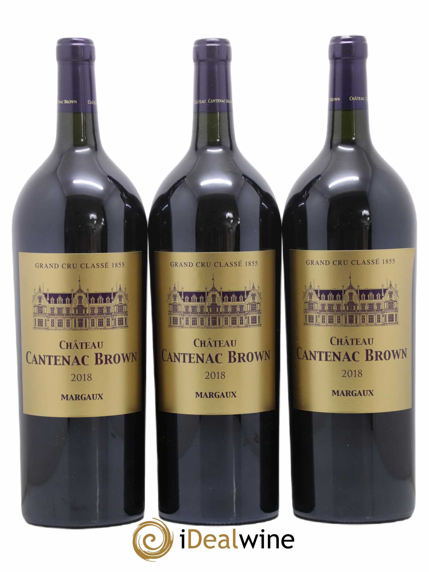 Château Cantenac Brown 3ème Grand Cru Classé 2018 - Lot de 3 magnums - 0