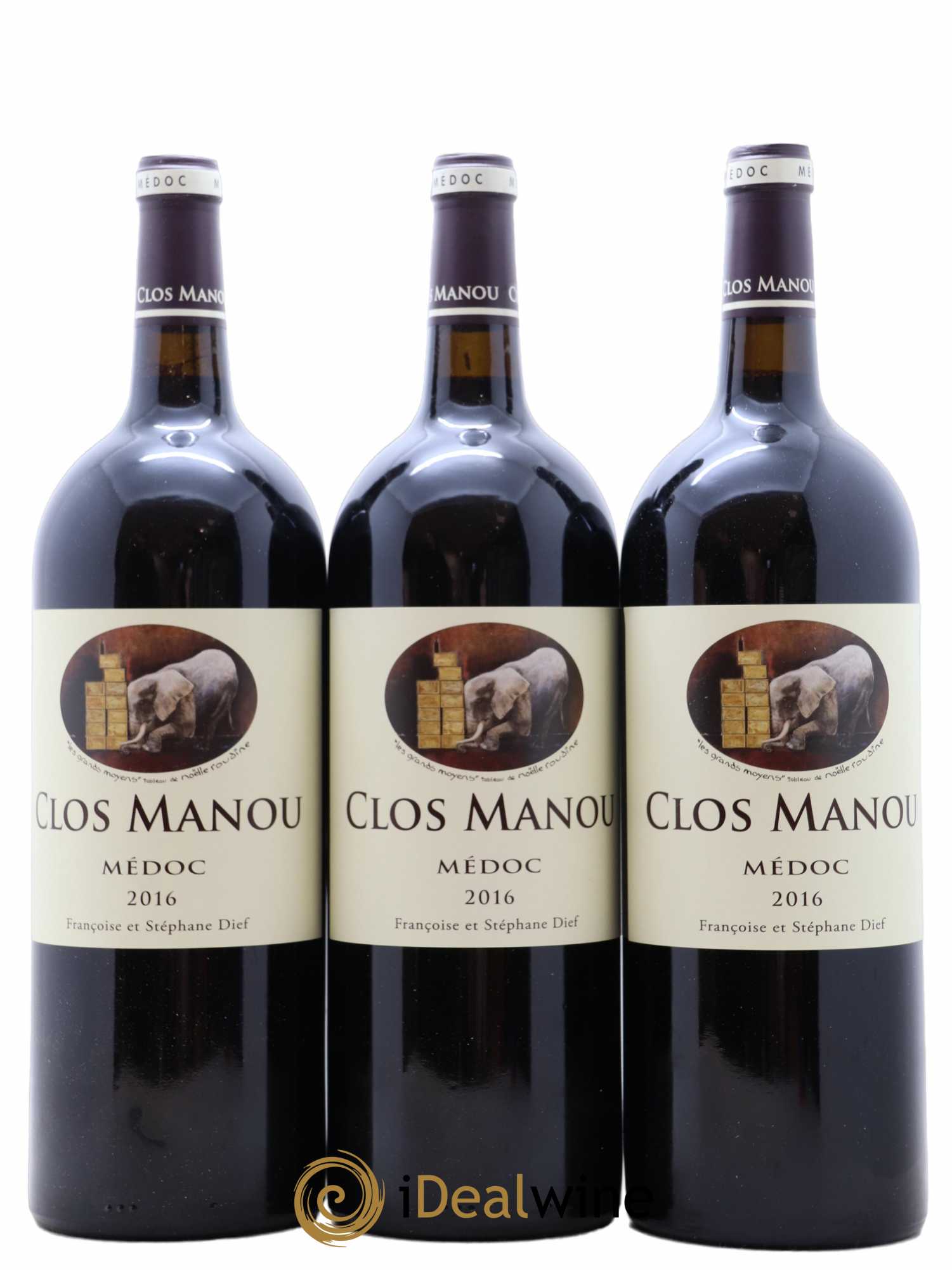 Clos Manou 2016 - Posten von 3 Magnum - 0