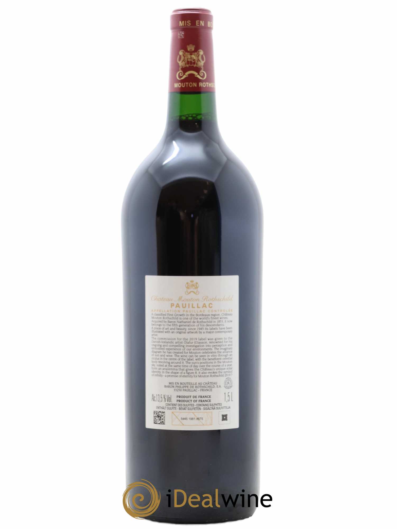 Château Mouton Rothschild 1er Grand Cru Classé 2019 - Lot de 1 magnum - 1