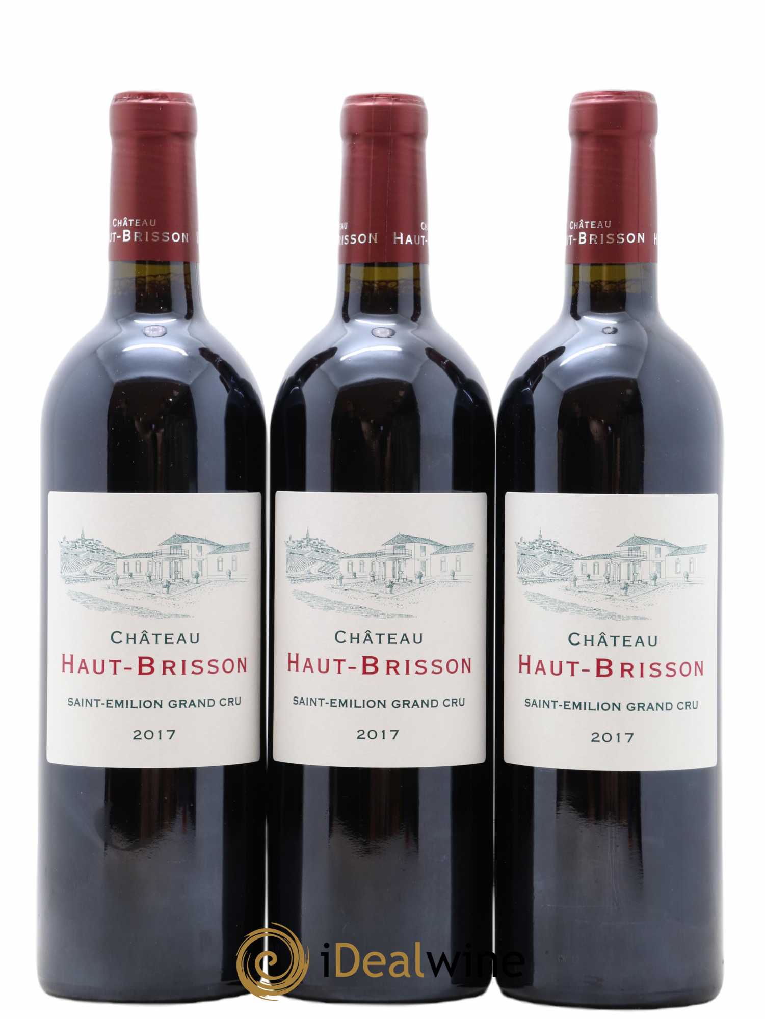 Saint-Émilion Grand Cru Château Haut Brisson La Grave 2017 - Posten von 6 Flaschen - 1