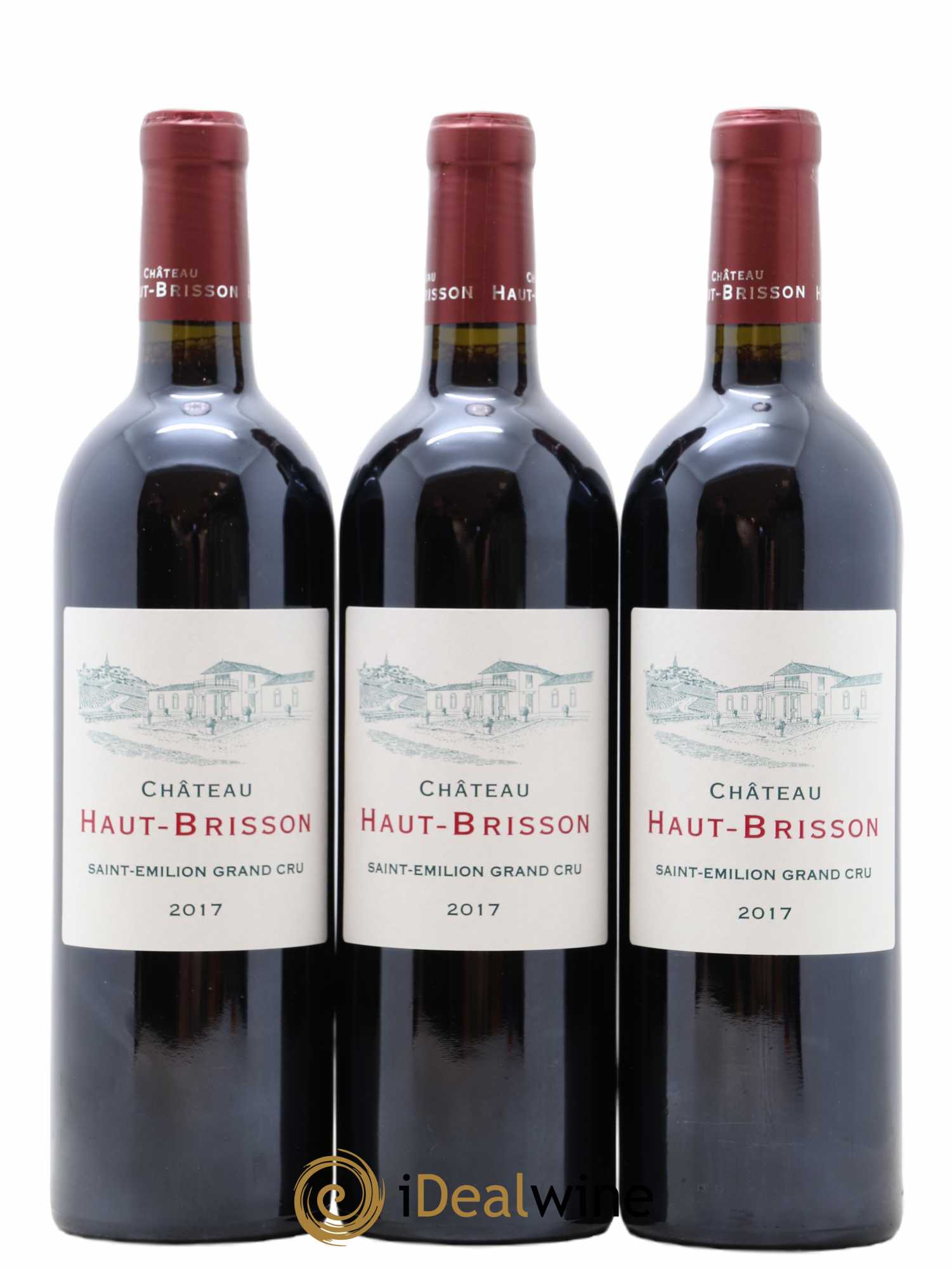 Saint-Émilion Grand Cru Château Haut Brisson La Grave 2017 - Posten von 6 Flaschen - 2