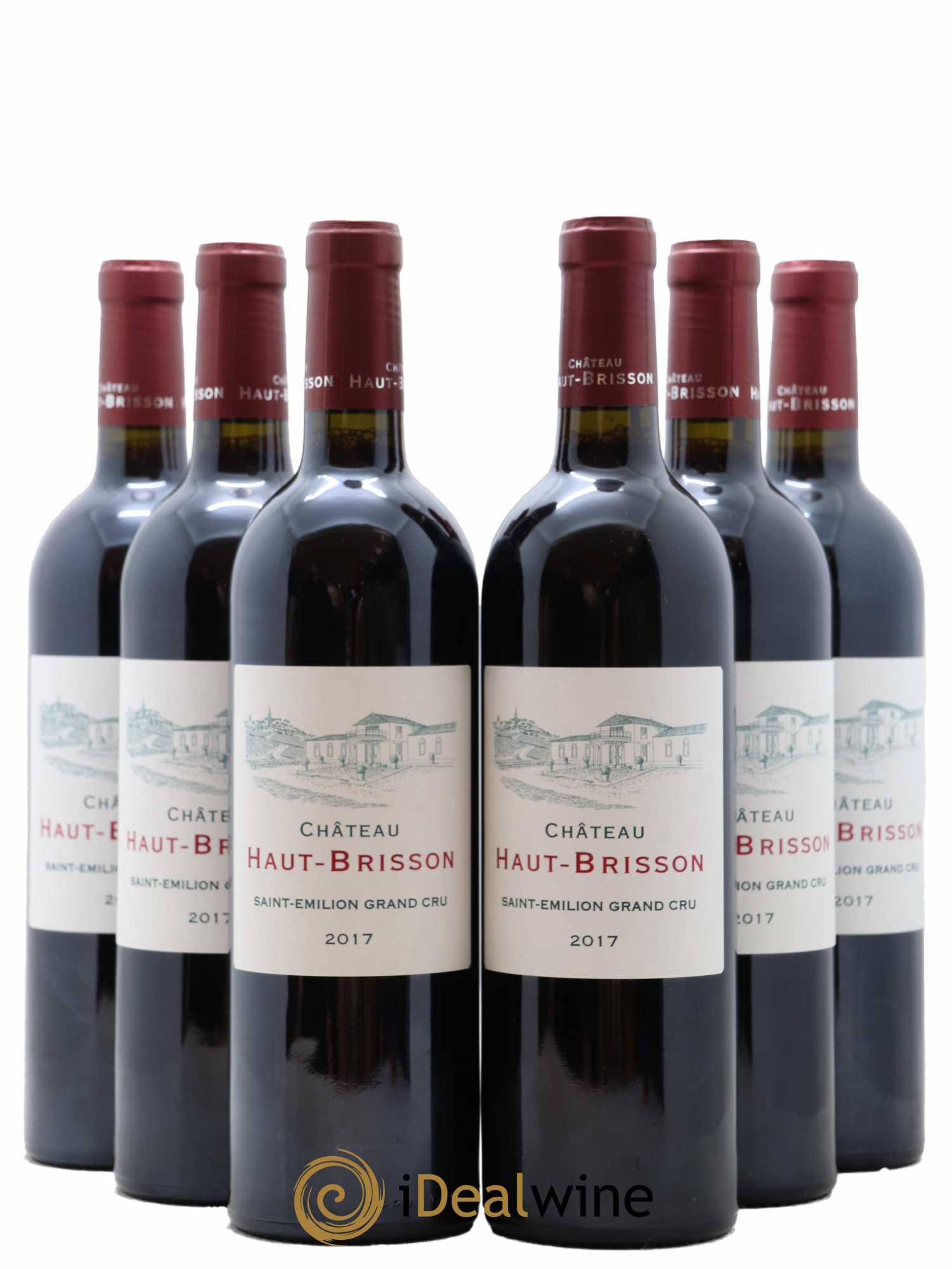 Saint-Émilion Grand Cru Château Haut Brisson La Grave 2017 - Posten von 6 Flaschen - 0