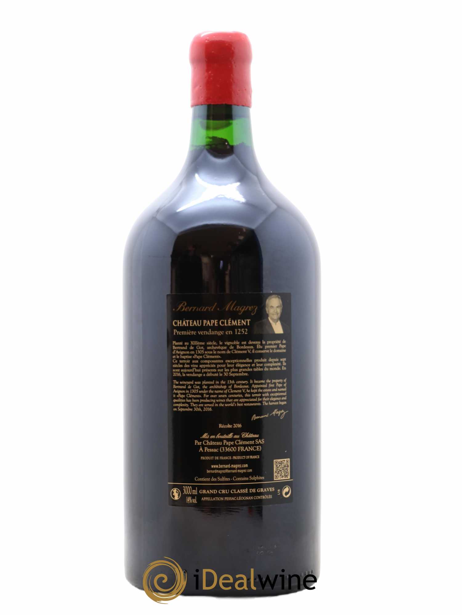 Château Pape Clément Cru Classé de Graves 2016 - Lot de 1 double magnum - 1