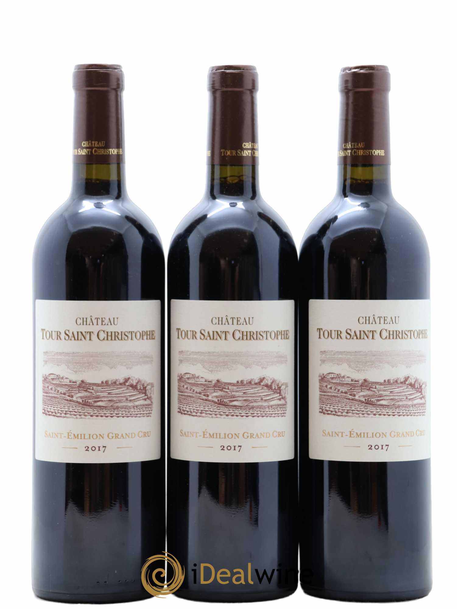 Saint-Émilion Grand Cru Château Tour Saint Christophe 2017 - Lot de 6 bouteilles - 2