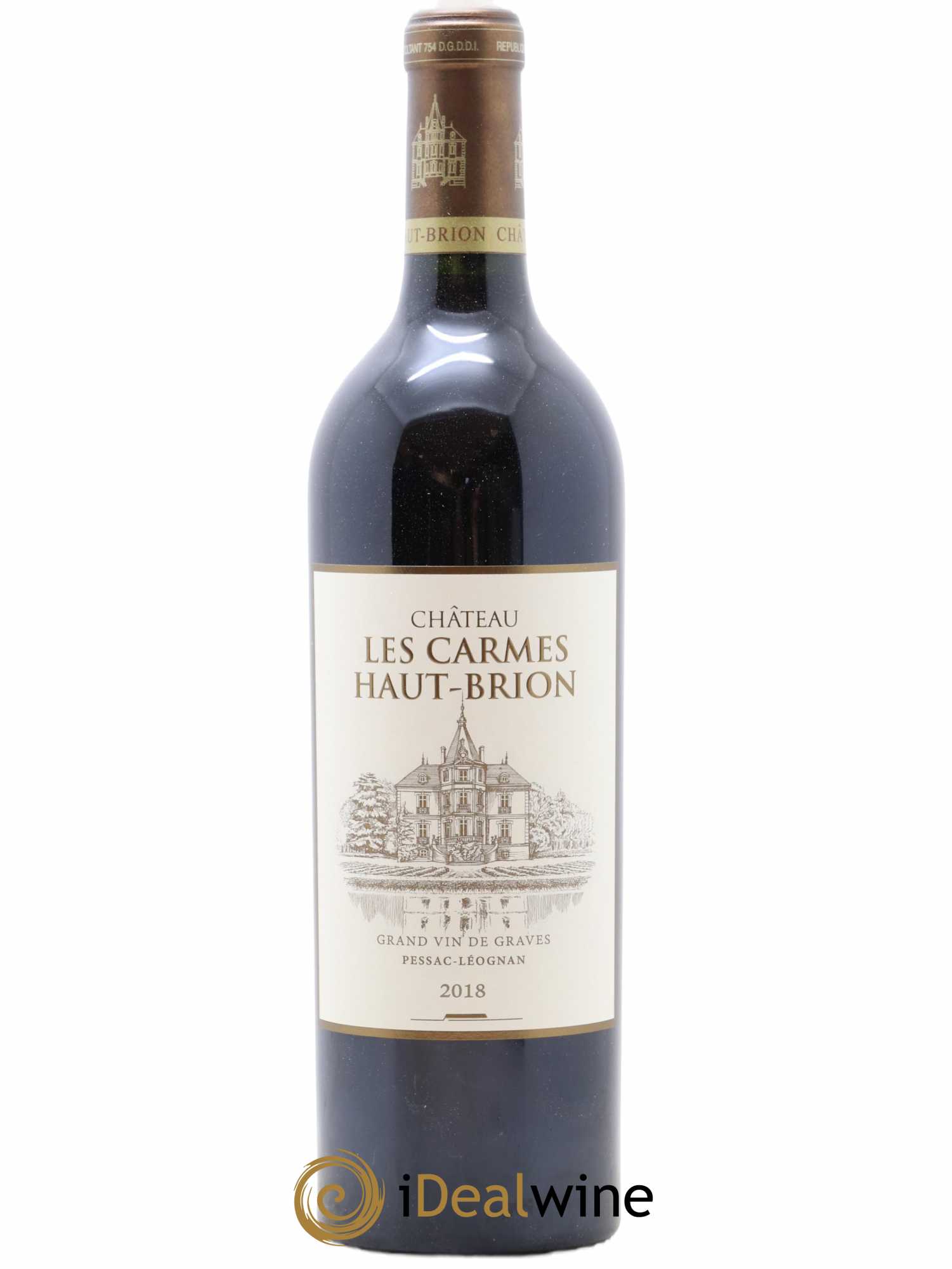 Château Les Carmes Haut-Brion 2018 - Lot de 1 bouteille - 0
