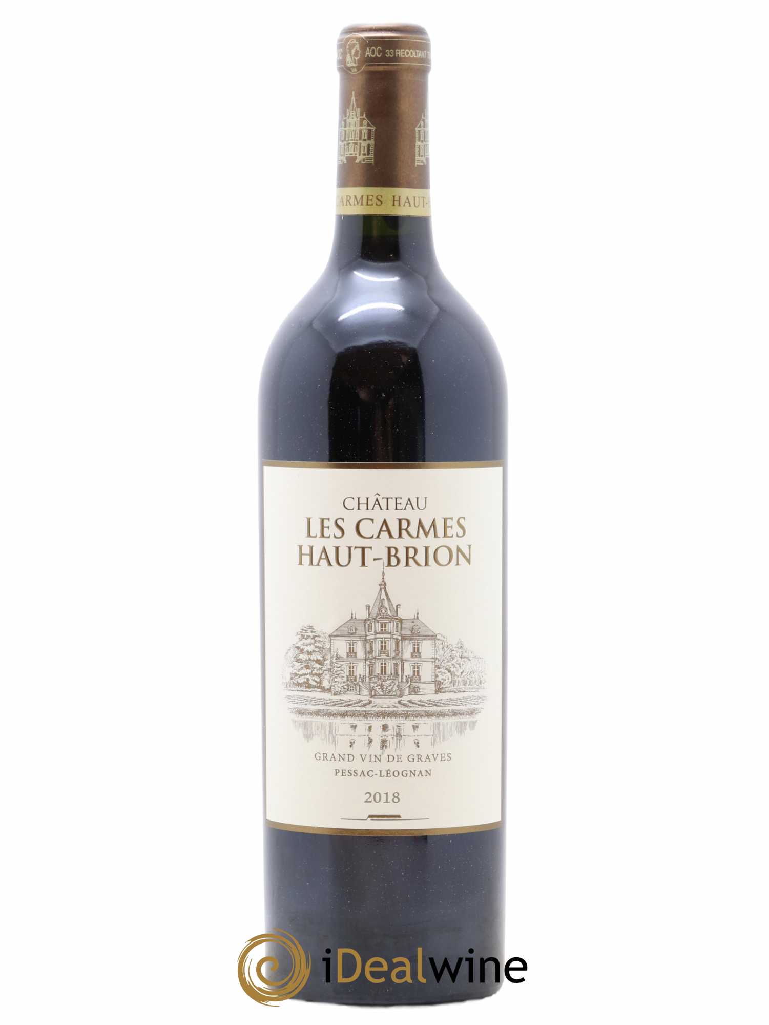 Château Les Carmes Haut-Brion 2018 - Lot de 1 bouteille - 0