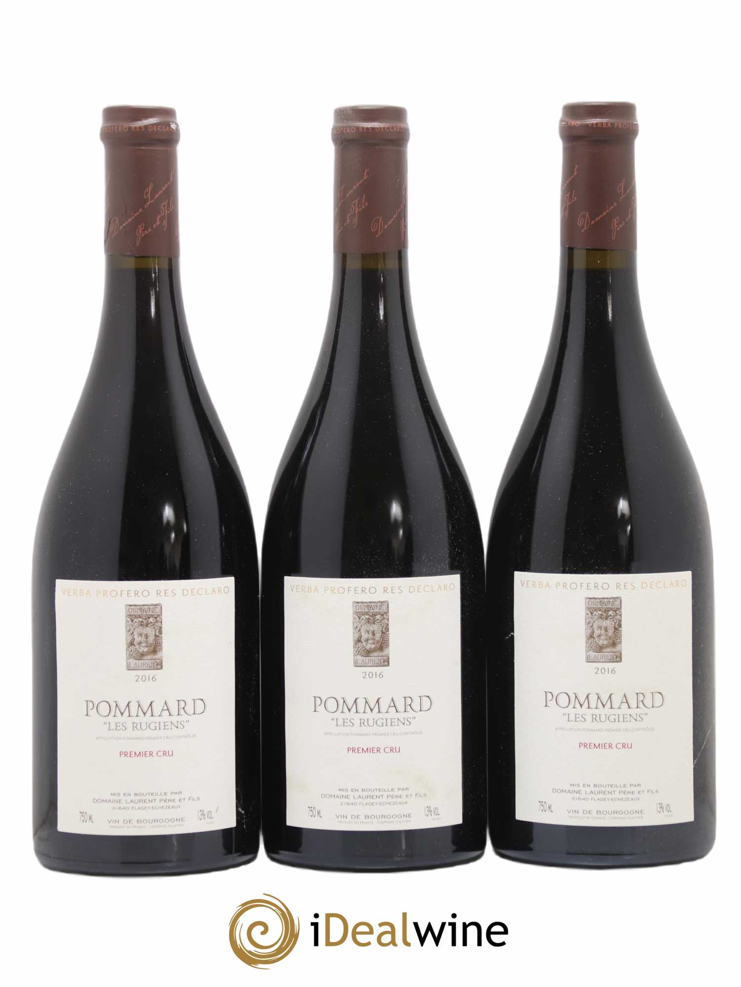 Pommard 1er Cru Les Rugiens Dominique Laurent 2016 - Lot de 3 bouteilles - 0