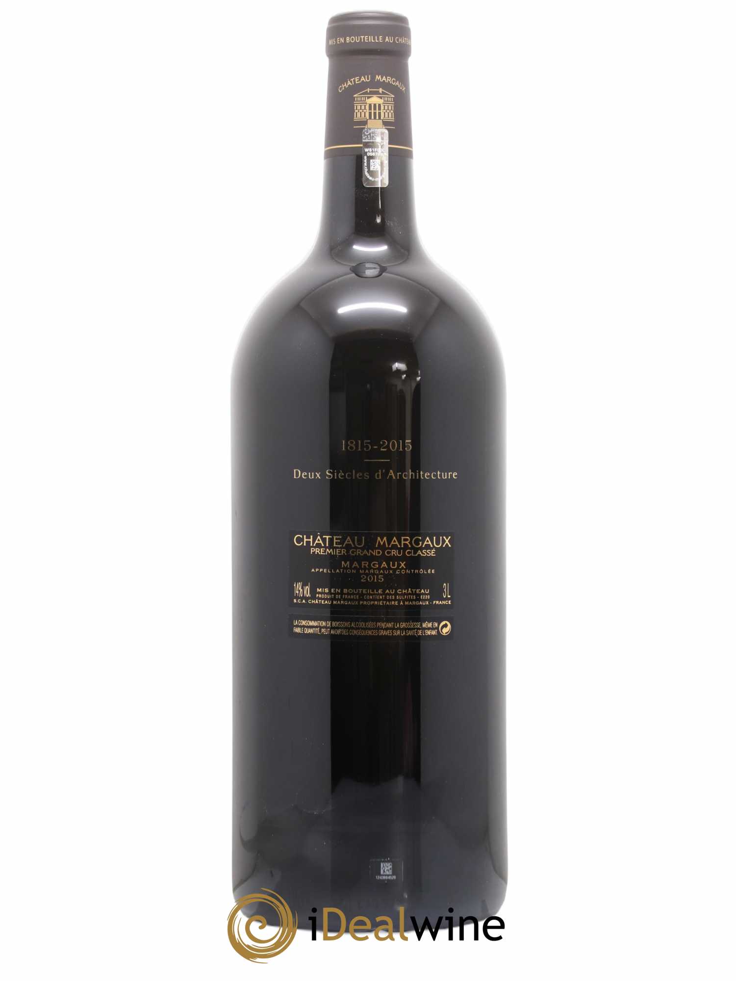Château Margaux 1er Grand Cru Classé 2015 - Lot de 1 double magnum - 1
