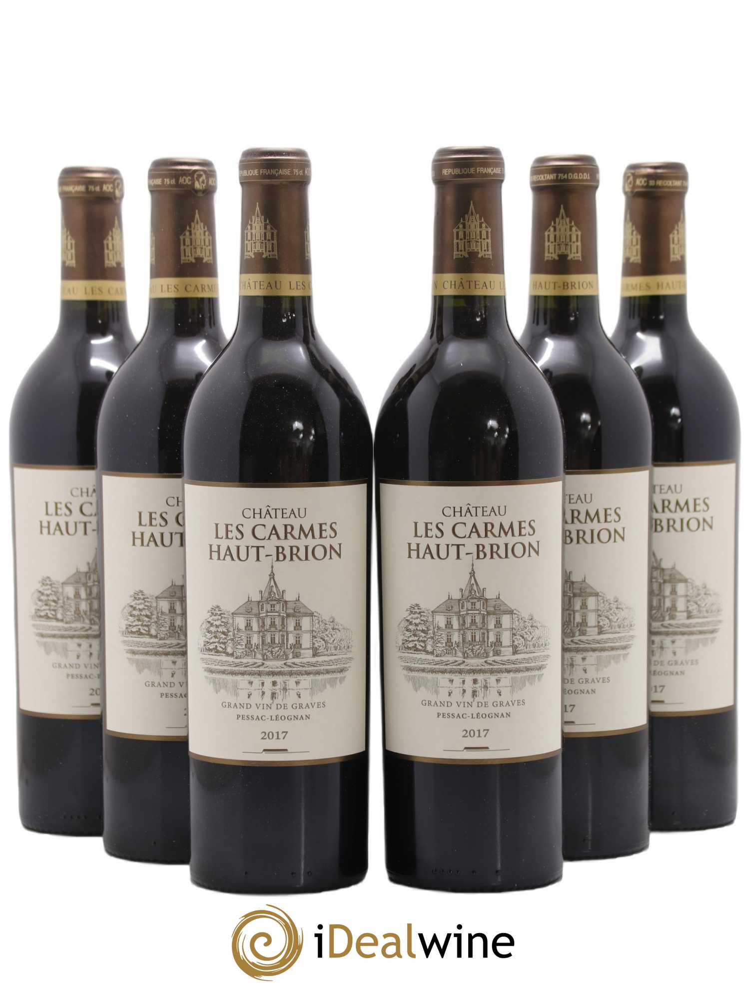 Château Les Carmes Haut-Brion 2017 - Lot de 6 bouteilles - 0