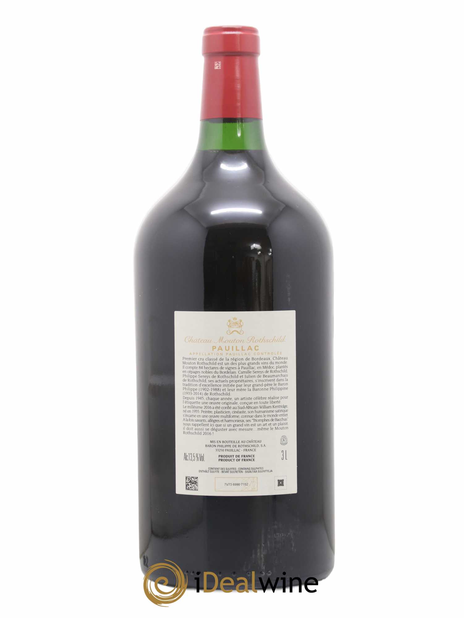 Château Mouton Rothschild 1er Grand Cru Classé 2016 - Lot de 1 double magnum - 1