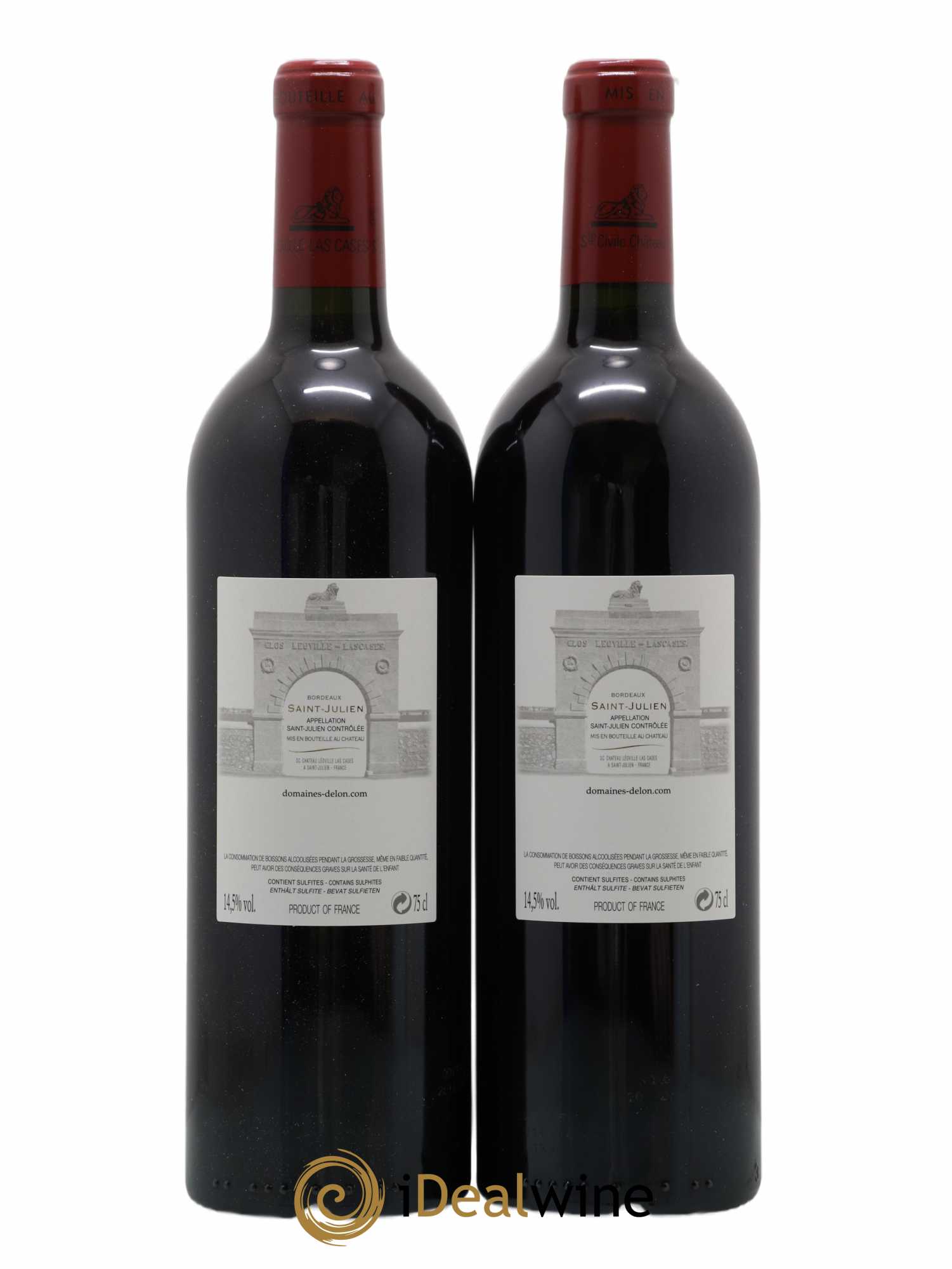 Château Léoville Las Cases 2ème Grand Cru Classé 2018 - Lot de 2 bouteilles - 1