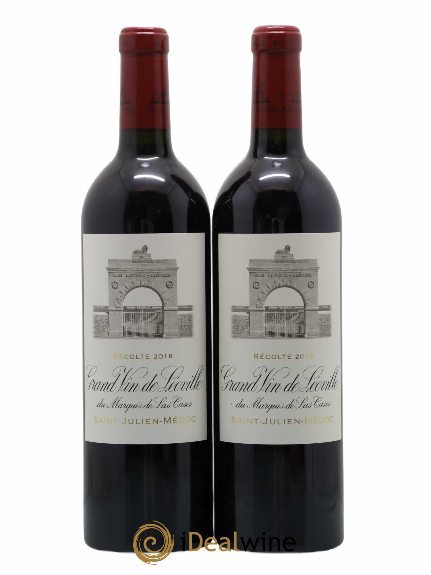 Château Léoville Las Cases 2ème Grand Cru Classé 2018 - Lot de 2 bouteilles - 0