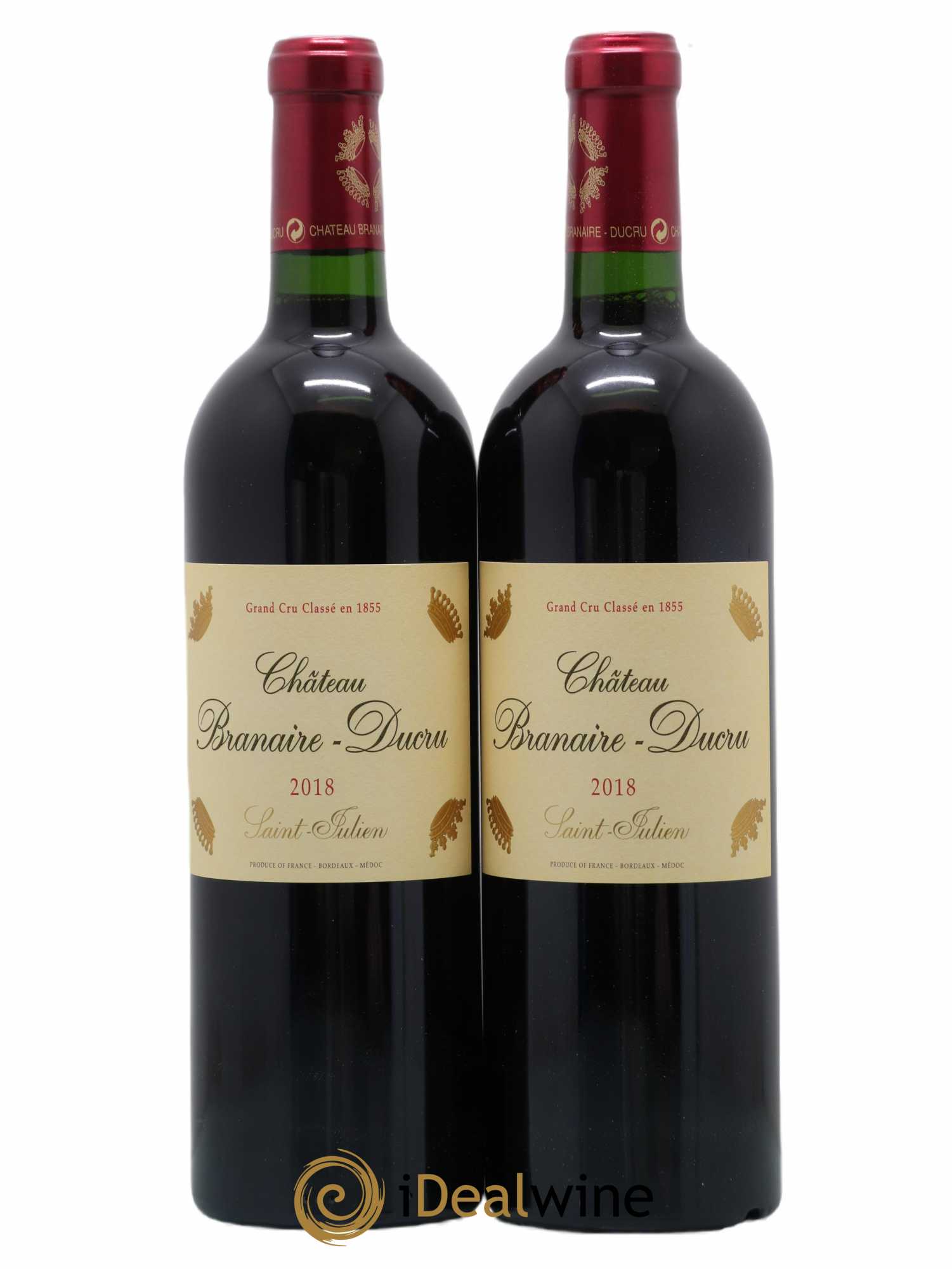Château Branaire Ducru 4ème Grand Cru Classé 2018 - Lot de 2 bouteilles - 0
