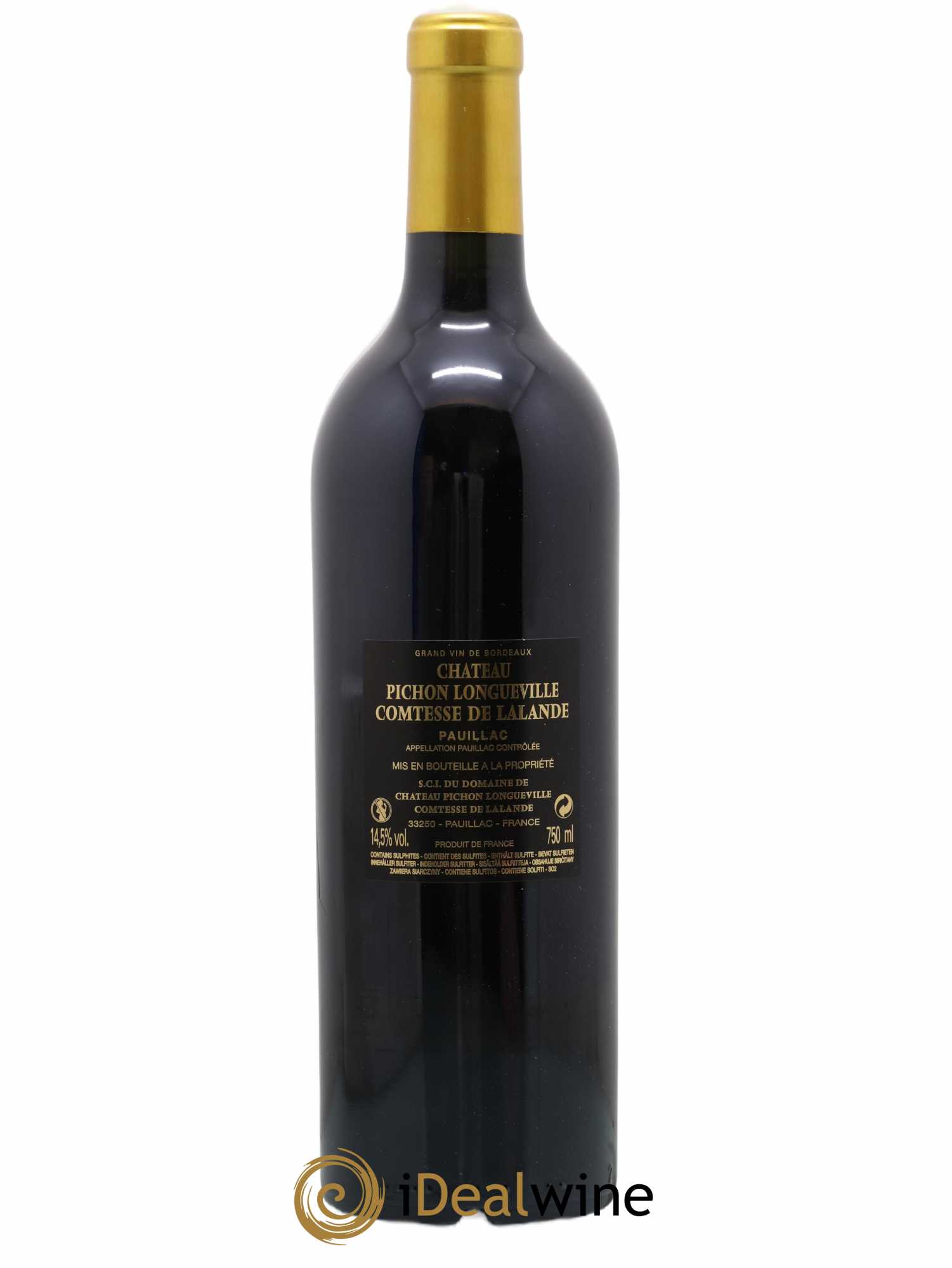 Château Pichon Longueville Comtesse de Lalande 2ème Grand Cru Classé 2018 - Lot de 1 bouteille - 1