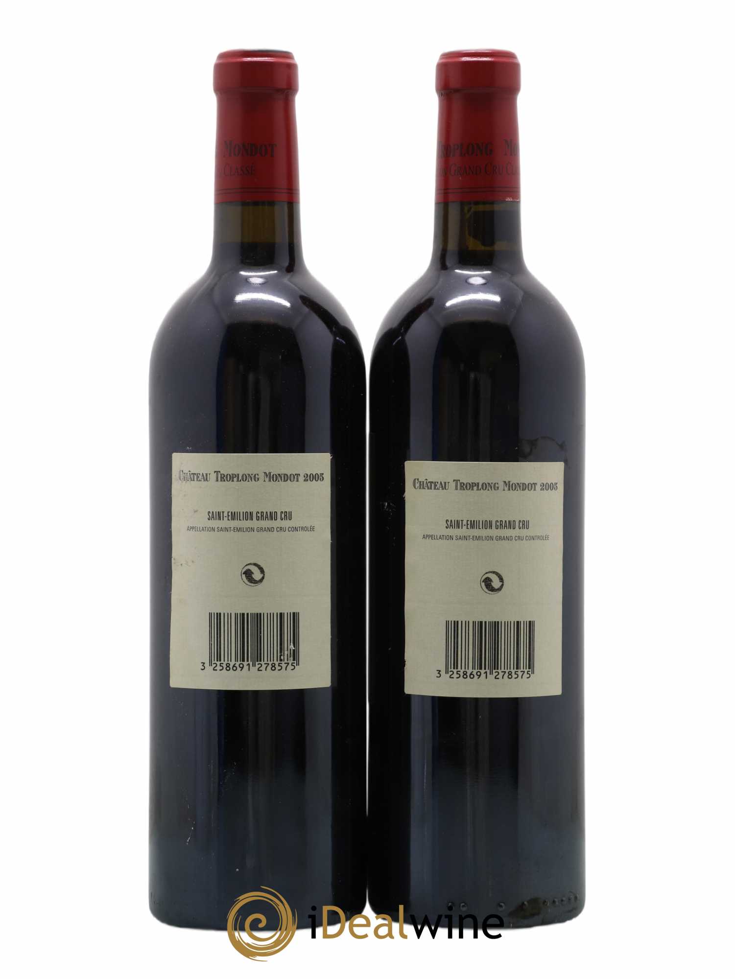 Château Troplong Mondot 1er Grand Cru Classé B 2005 - Lot de 2 bouteilles - 1