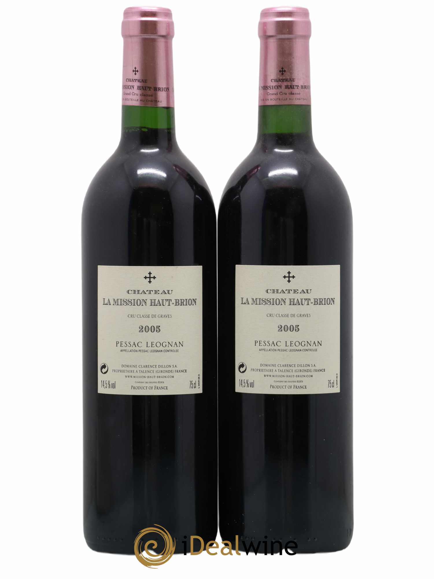 Château la Mission Haut-Brion Cru Classé de Graves 2005 - Lot de 2 bouteilles - 1