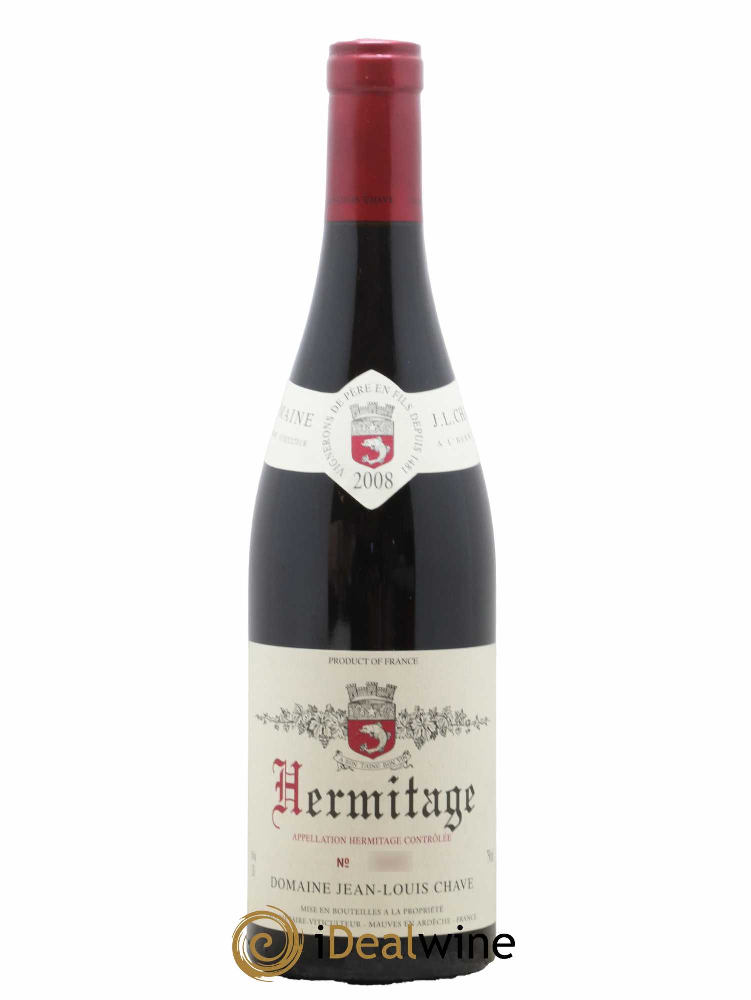 Hermitage Jean-Louis Chave 2008 - Lot de 1 bouteille - 0
