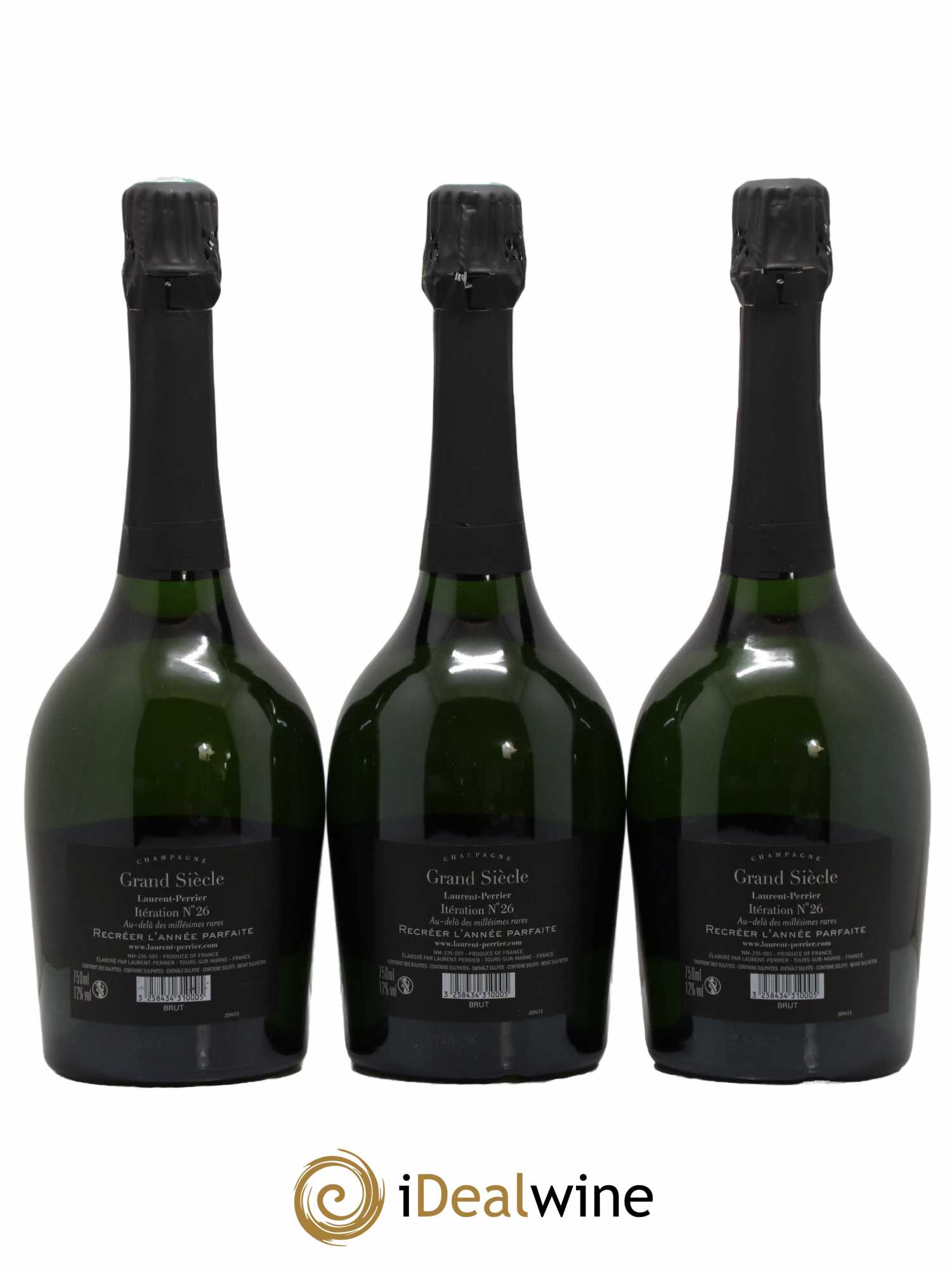 Grand Siècle Itération 26 Laurent Perrier - Lot de 3 bouteilles - 1