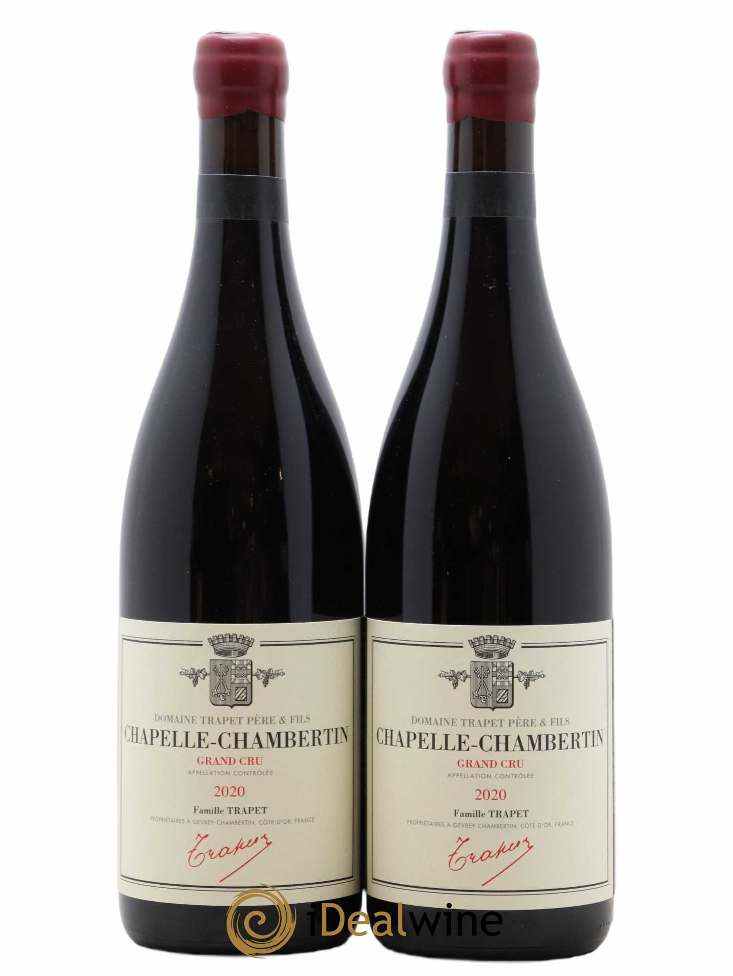 Chapelle-Chambertin Grand Cru Domaine Trapet (no reserve) 2020 - Lot of 2 bottles - 0