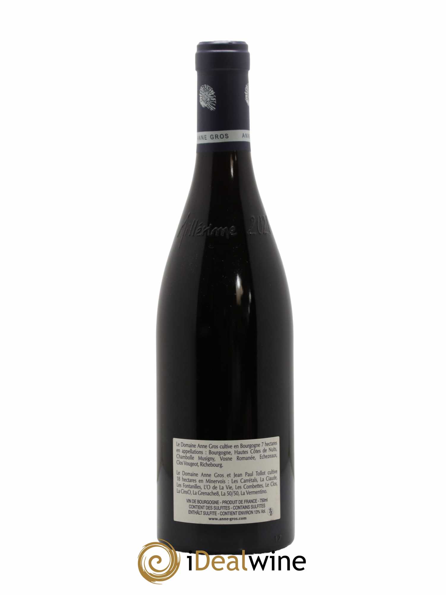 Clos de Vougeot Grand Cru Le Grand Maupertui Anne Gros 2021 - Lot de 1 bouteille - 1