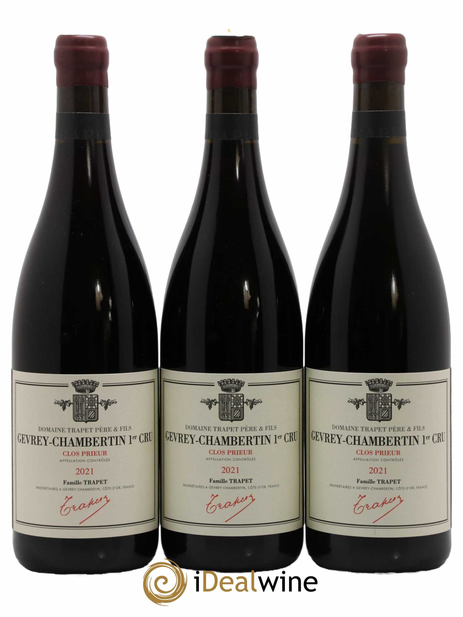 Gevrey-Chambertin 1er Cru Clos Prieur Domaine Trapet 2021 - Lot de 3 bouteilles - 0