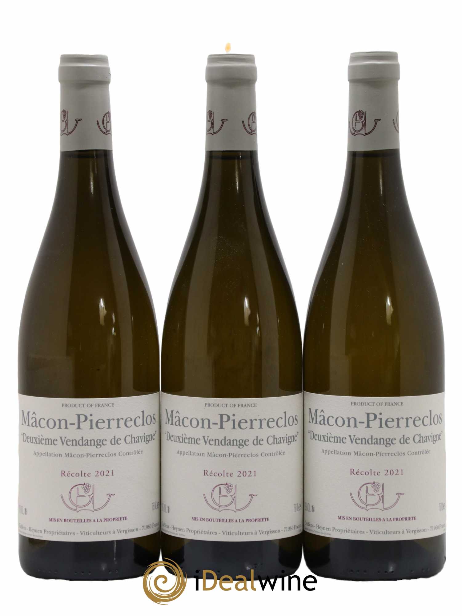 Mâcon-Pierreclos Deuxième Vendange de Chavigne Guffens-Heynen 2021 - Lot de 3 bouteilles - 0
