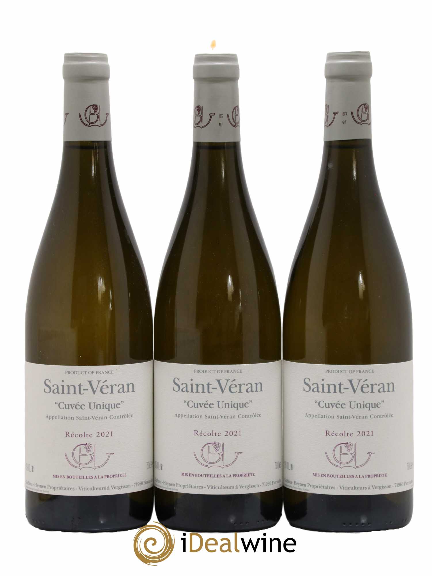 Saint-Véran Cuvée Unique Guffens-Heynen 2021 - Lot de 3 bouteilles - 0