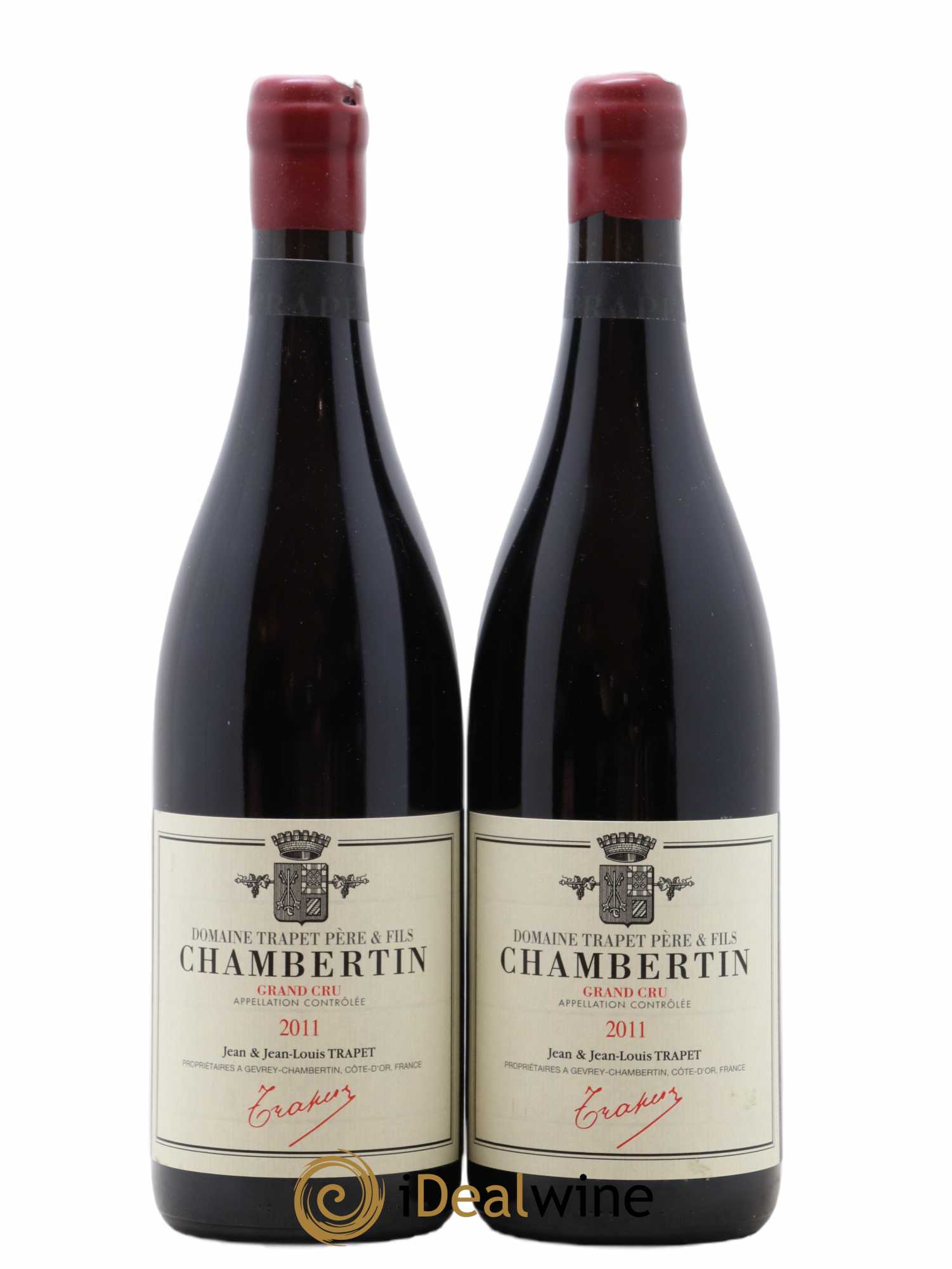 Chambertin Grand Cru Domaine Trapet (sans prix de réserve) 2011 - Lot de 2 bouteilles - 0