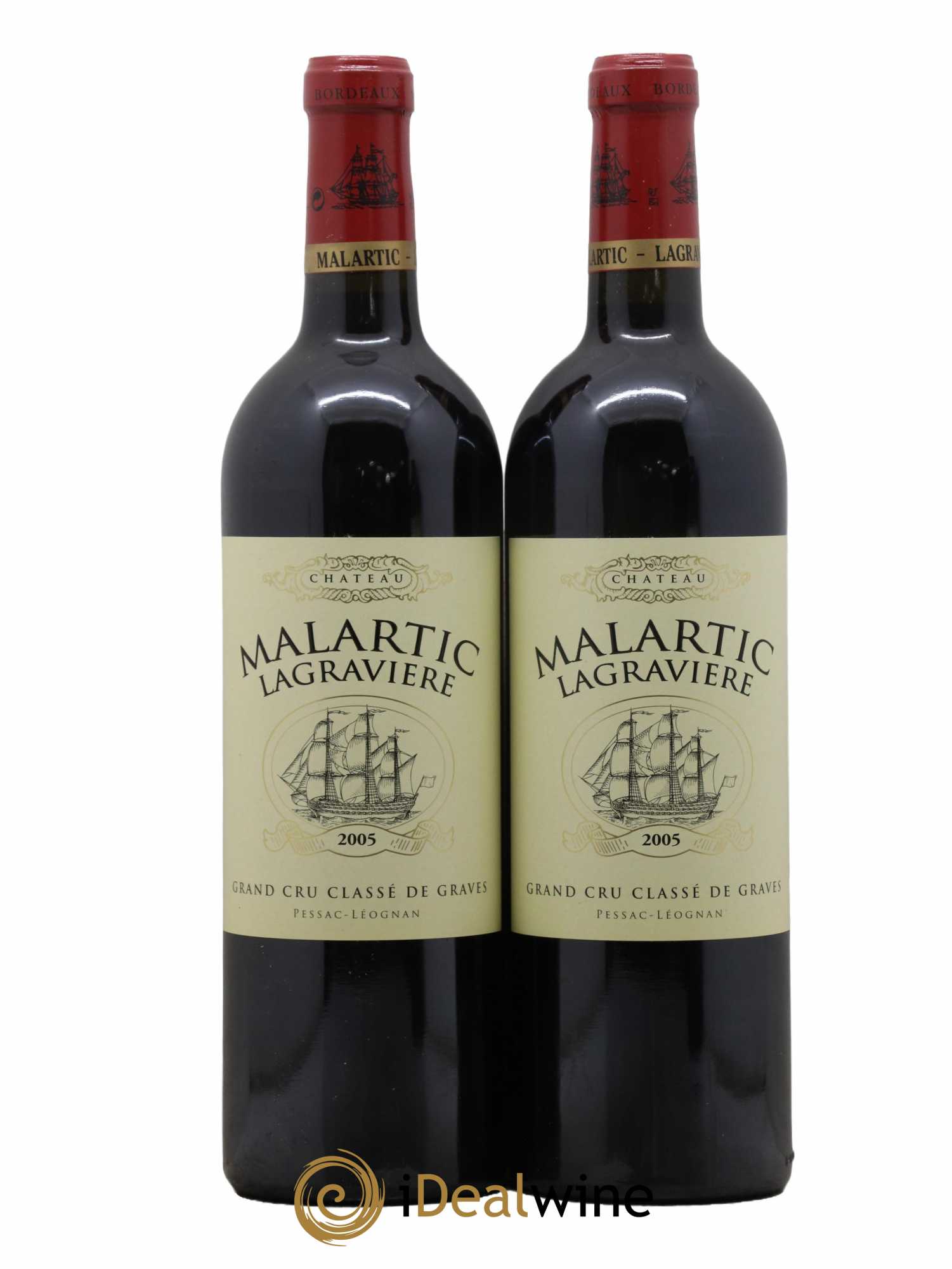 Château Malartic-Lagravière Cru Classé de Graves 2005 - Lot de 2 bouteilles - 0