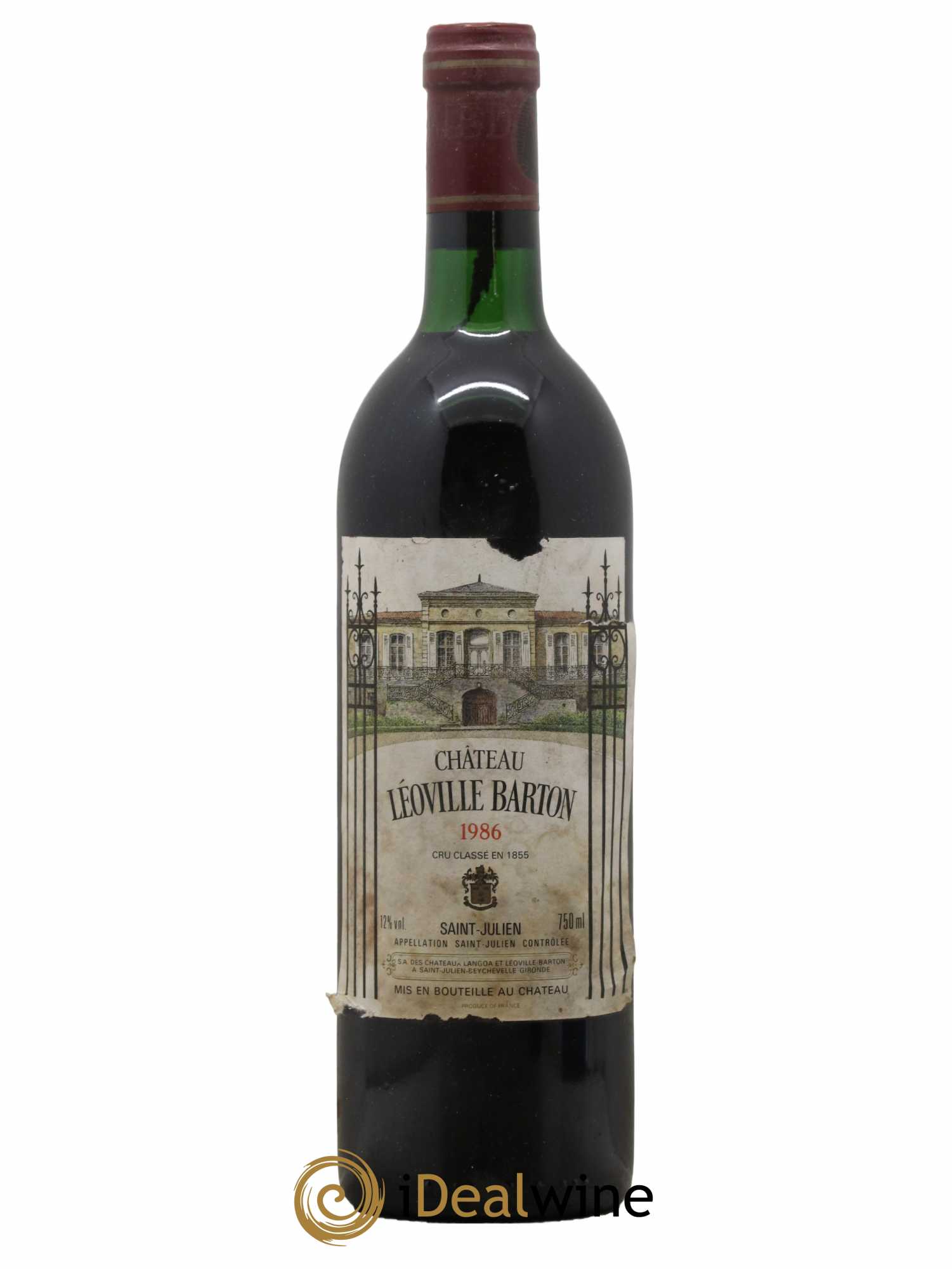 Château Léoville Barton 2ème Grand Cru Classé 1986 - Lot de 1 bouteille - 0