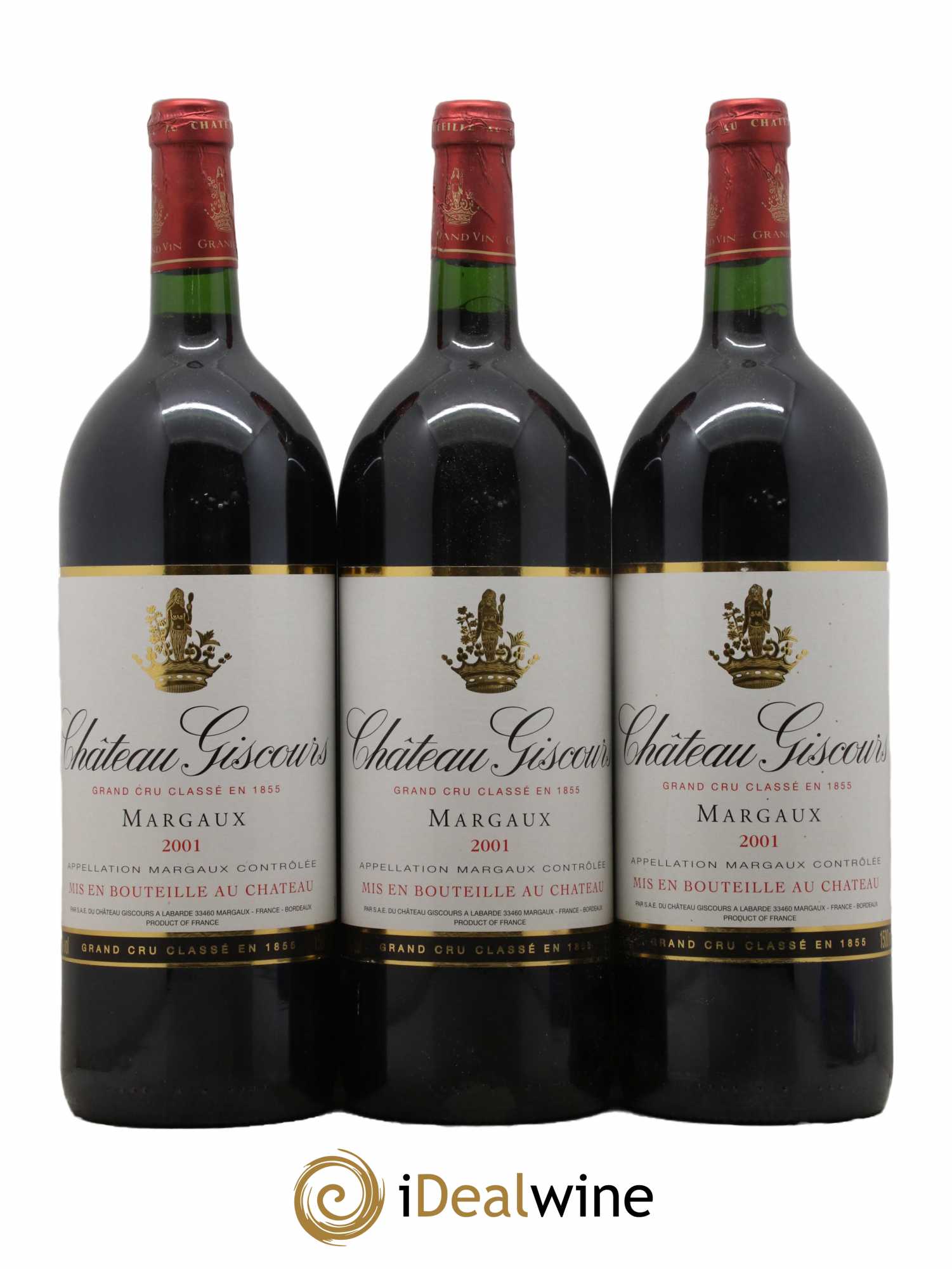 Château Giscours 3ème Grand Cru Classé 2001 - Lot de 3 magnums - 0