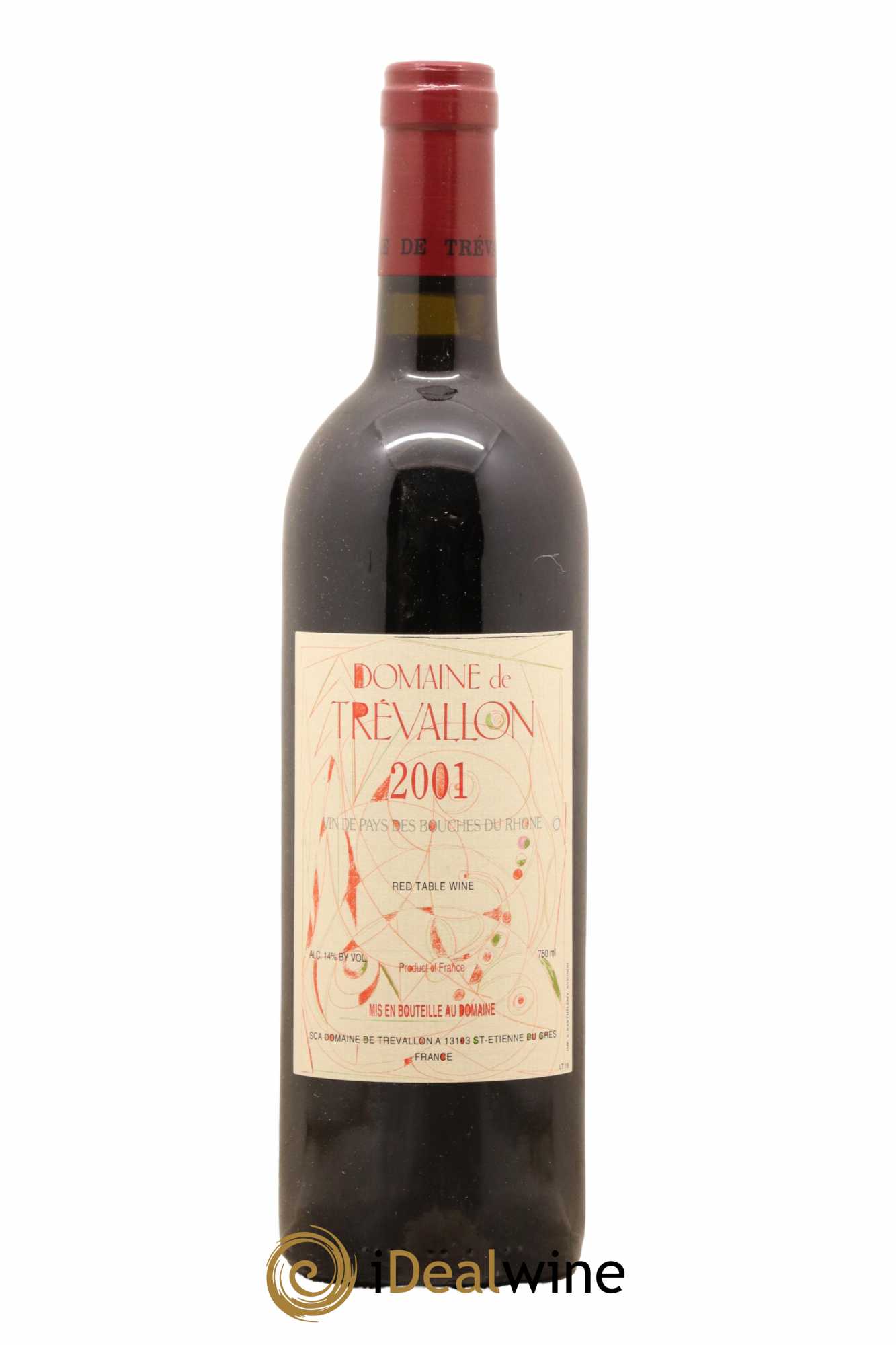 VDP Bouches du Rhône Trévallon (Domaine de) Eloi Dürrbach 2001 - Lot de 1 bouteille - 0