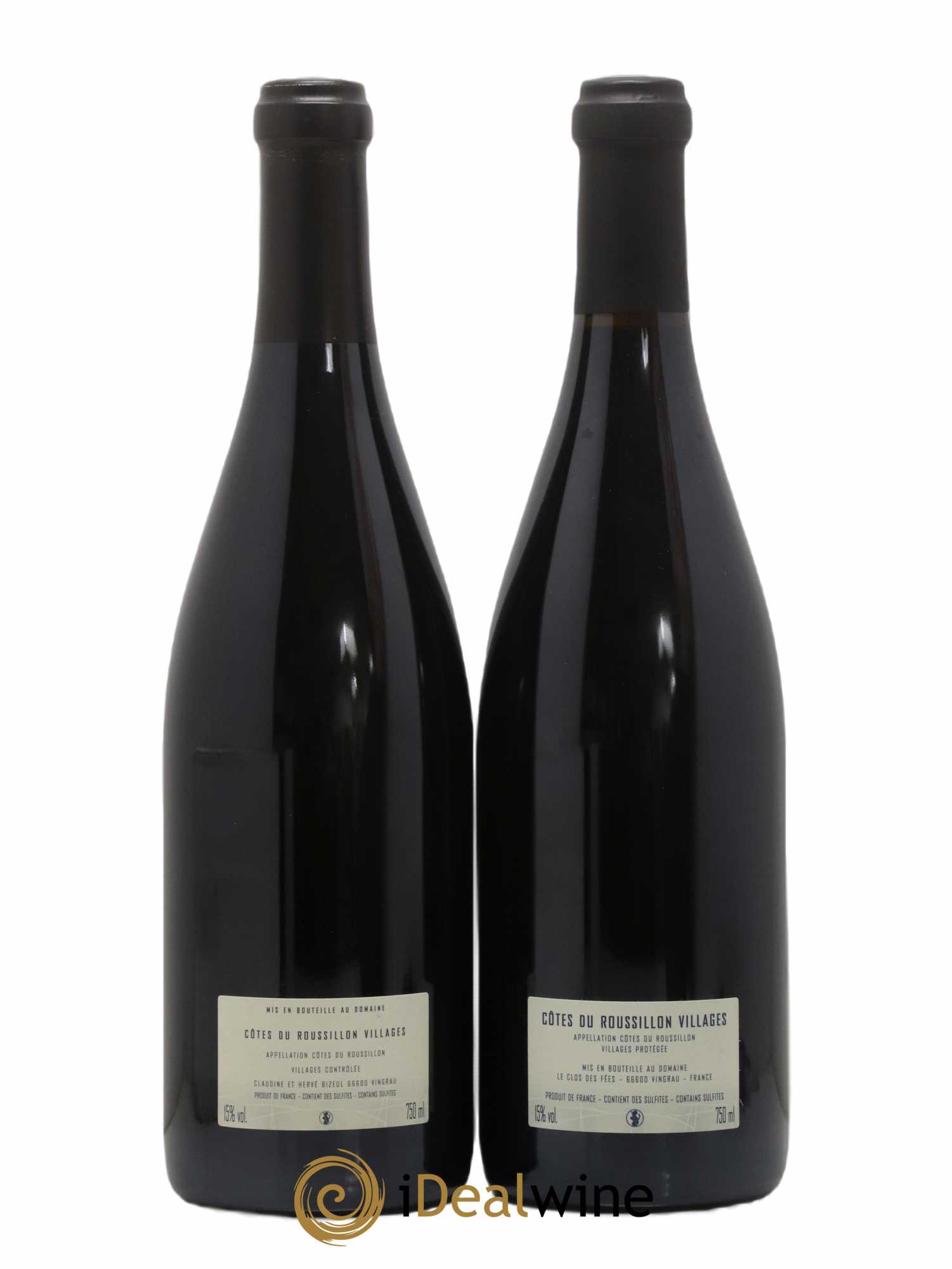 Côtes du Roussillon Villages Clos des Fées La Petite Sibérie Hervé Bizeul  (sans prix de réserve) 2014 - Lot de 2 bouteilles - 1