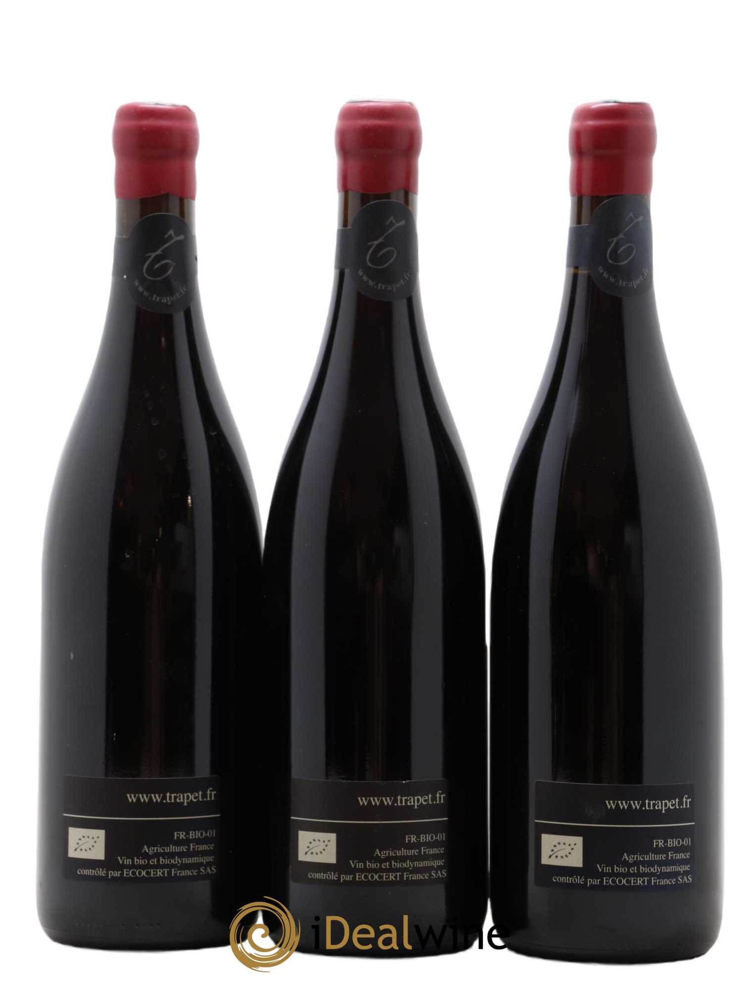 Chapelle-Chambertin Grand Cru Domaine Trapet  (no reserve) 2018 - Lot of 3 bottles - 1