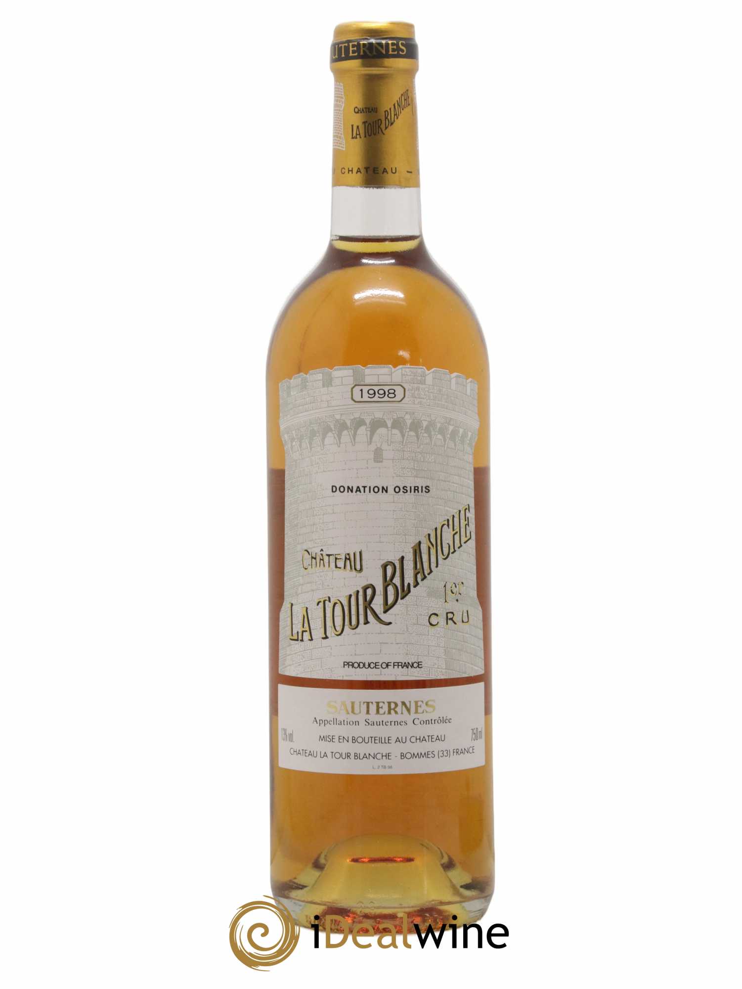 Château la Tour Blanche 1er Grand Cru Classé (senza prezzo di riserva) 1998 - Lotto di 1 bottiglia - 0