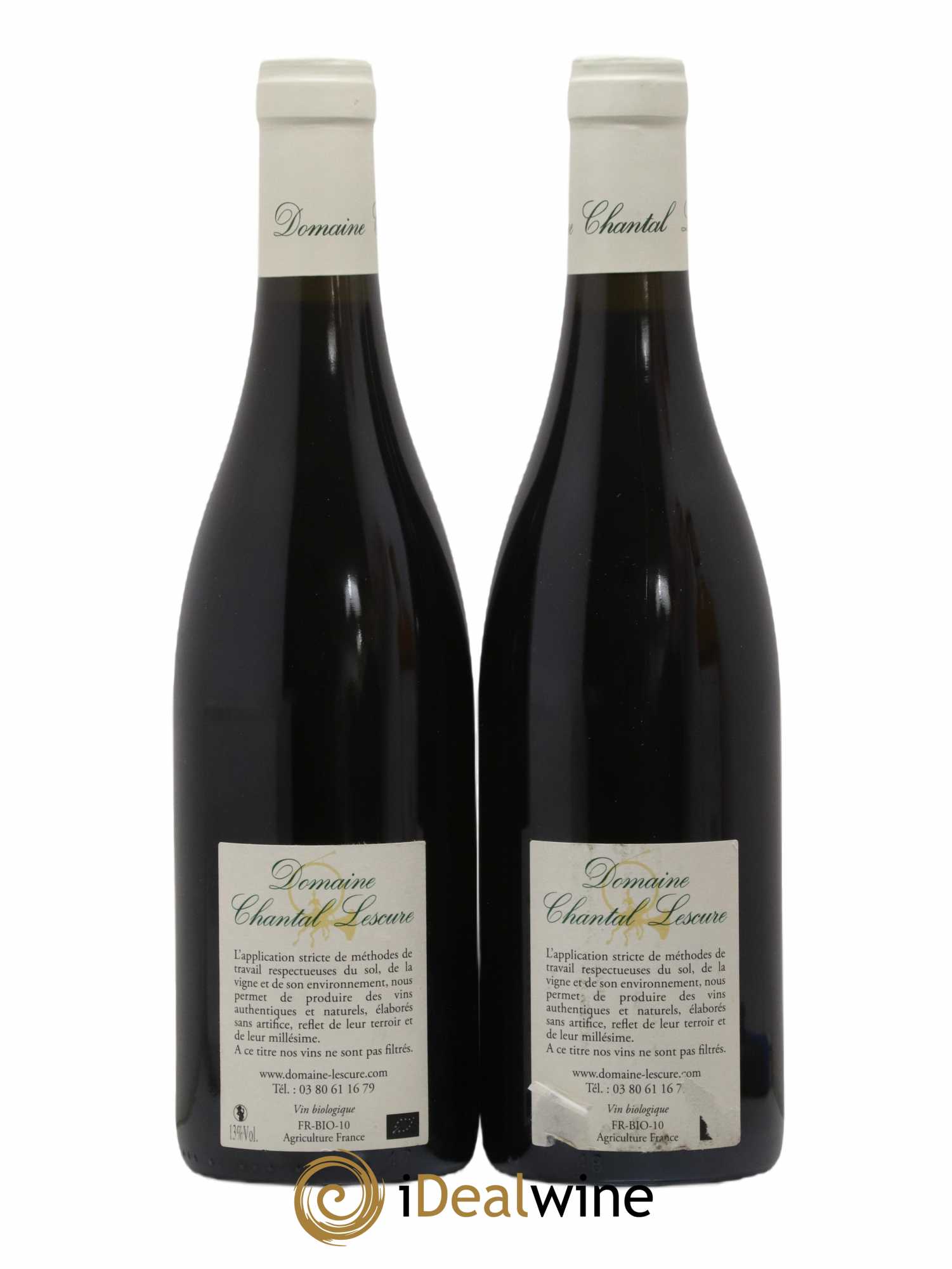 Clos de Vougeot Grand Cru Chantal Lescure (sans prix de réserve) 2013 - Lot de 2 bouteilles - 1