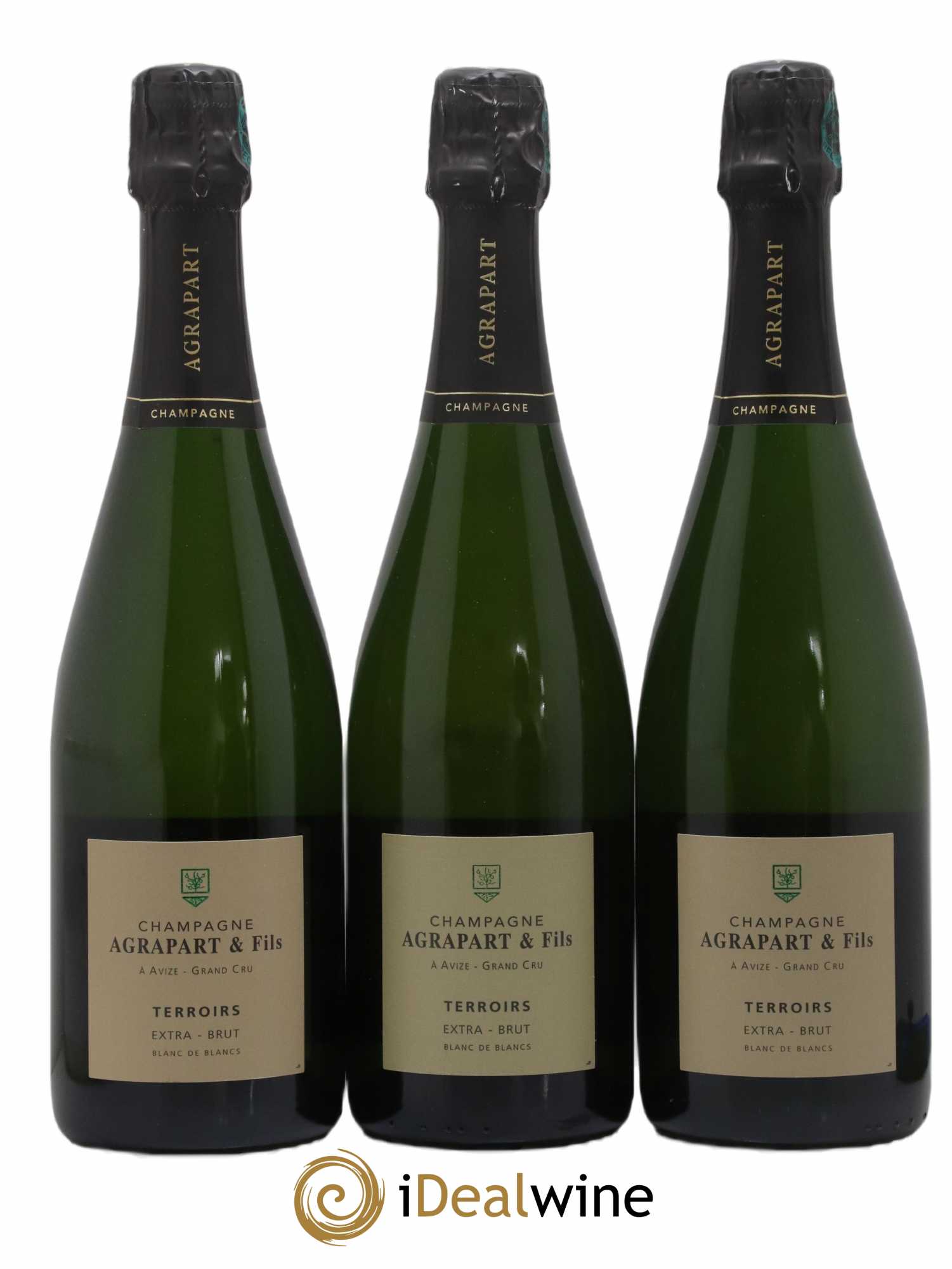 Terroirs Blanc de Blancs Extra-Brut Agrapart & Fils (sans prix de réserve) - Lot de 3 bouteilles - 0