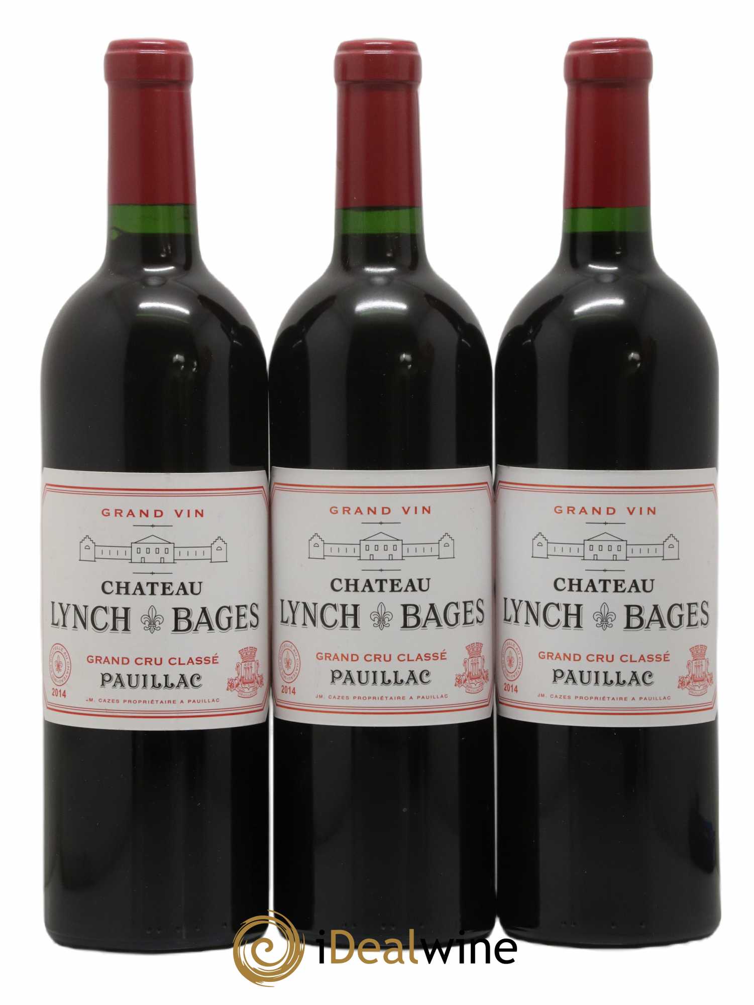 Château Lynch Bages 5ème Grand Cru Classé (sans prix de réserve) 2014 - Lot de 3 bouteilles - 0