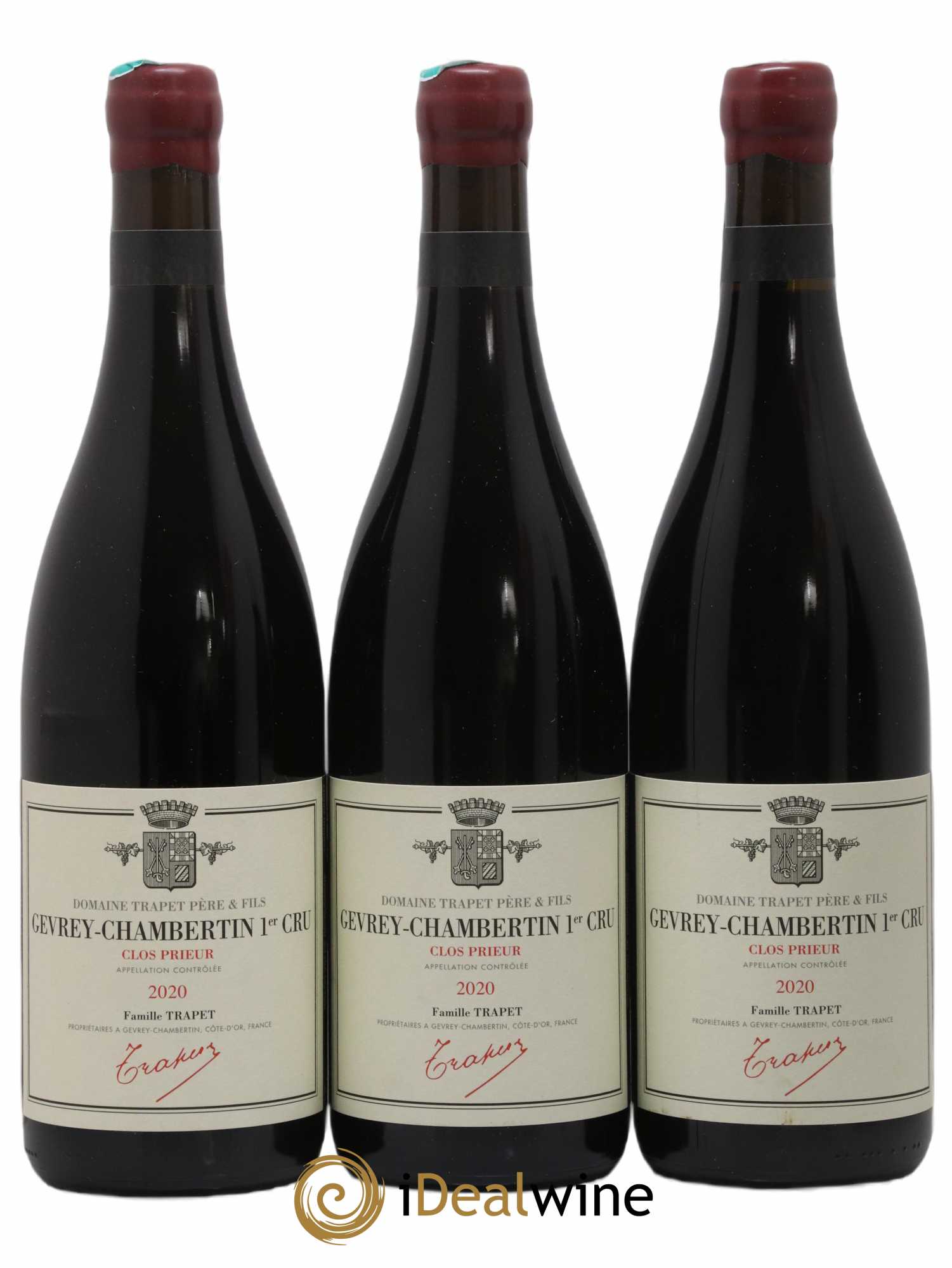 Gevrey-Chambertin 1er Cru Clos Prieur Domaine Trapet (sans prix de réserve) 2020 - Lot de 3 bouteilles - 0