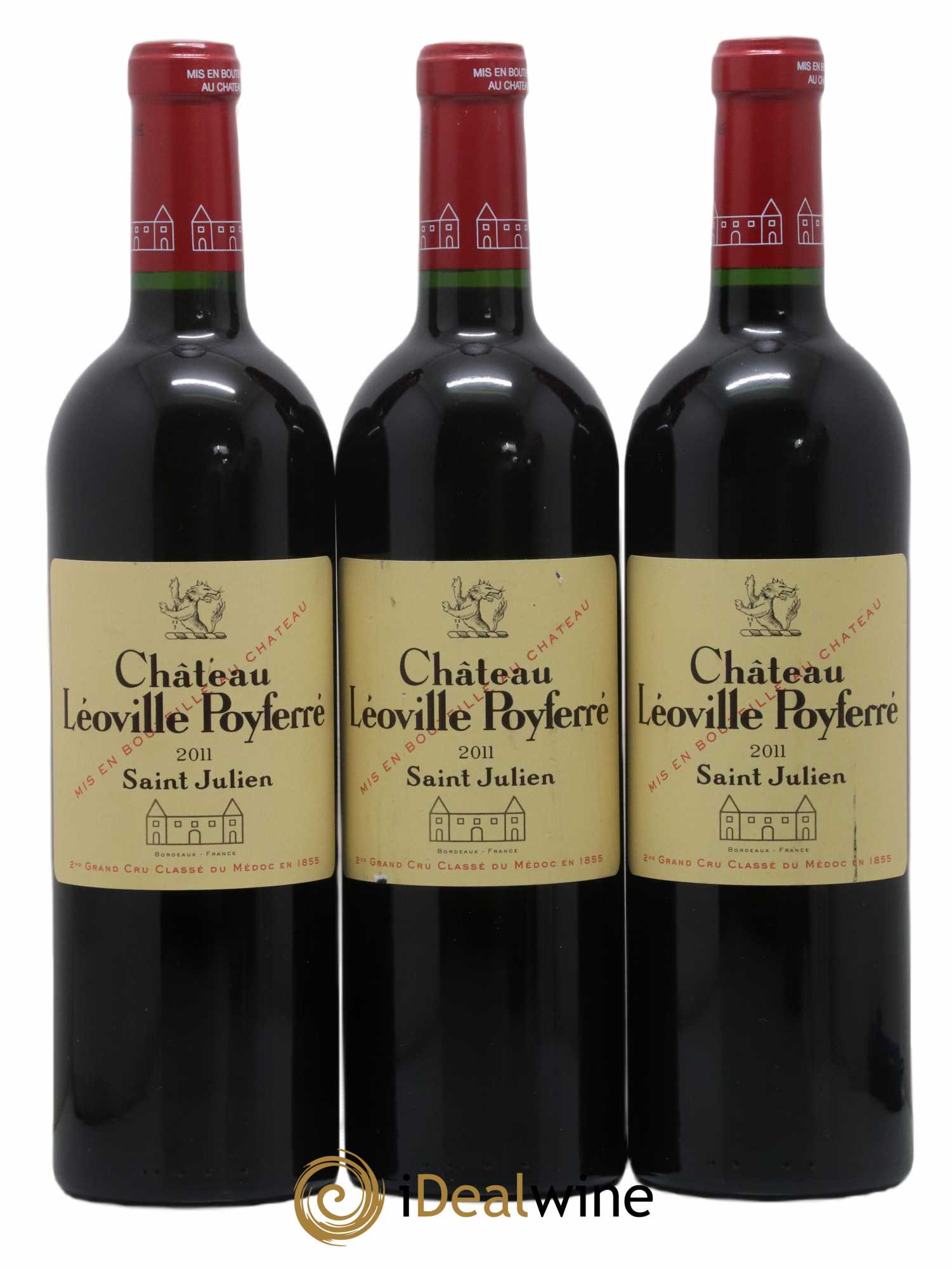 Château Léoville Poyferré 2ème Grand Cru Classé (sans prix de réserve) 2011 - Lot de 3 bouteilles - 0